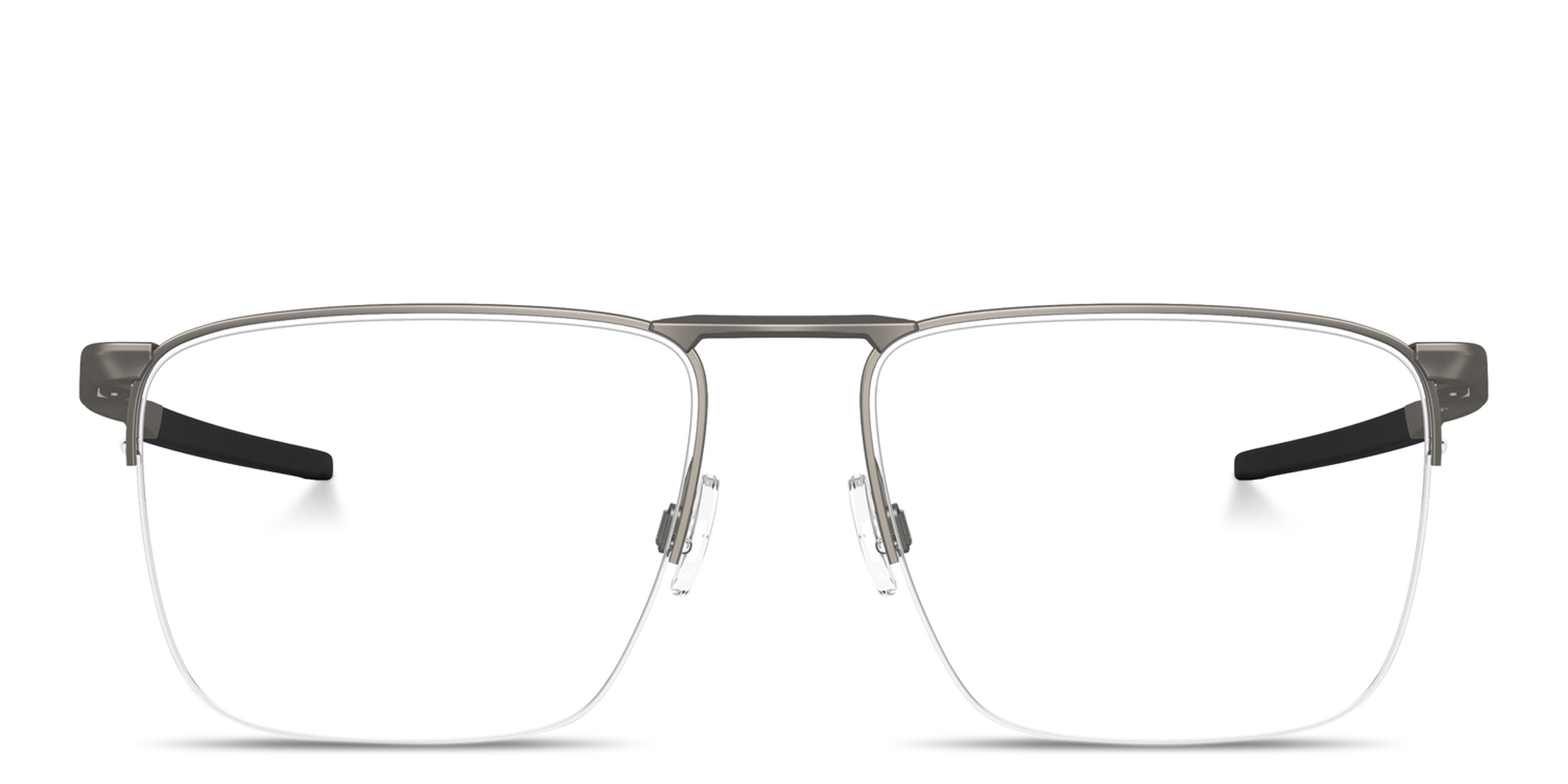 Oakley Voon Half-Rim Square Eyeglasses in Gunmetal – Product Photo 1