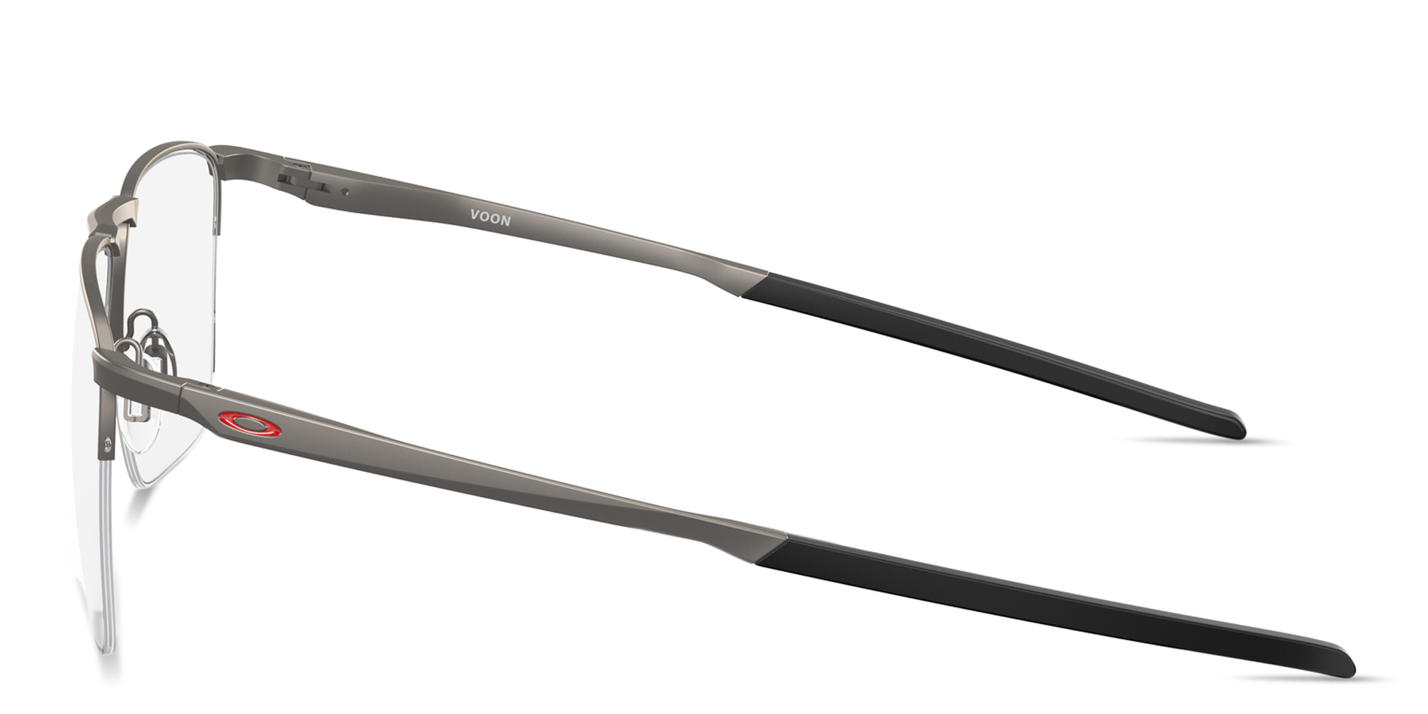 Oakley Voon Half-Rim Square Eyeglasses in Gunmetal – Product Photo 3