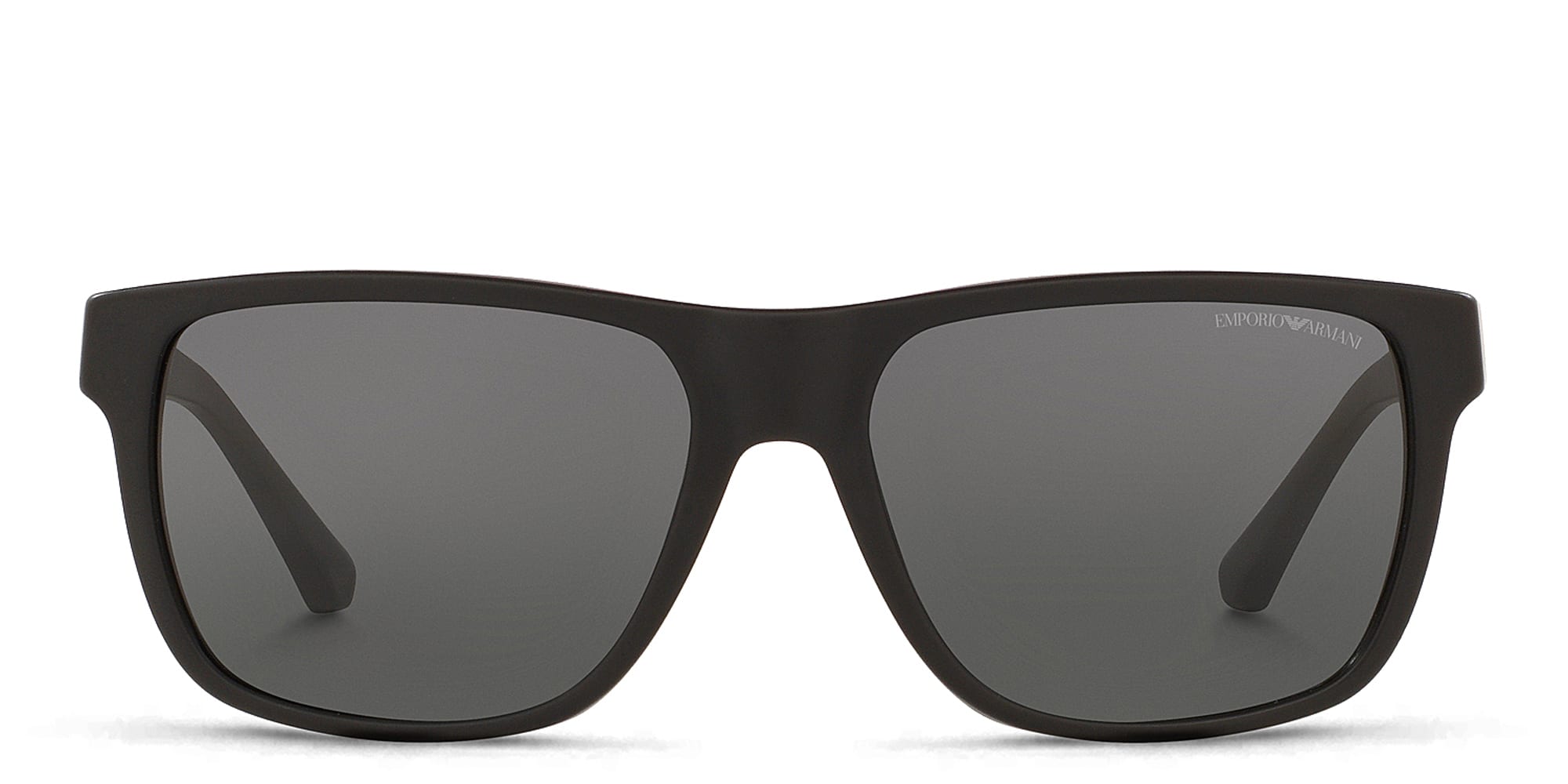 Shop Emporio Armani Square Sunglasses in Matte Black online.