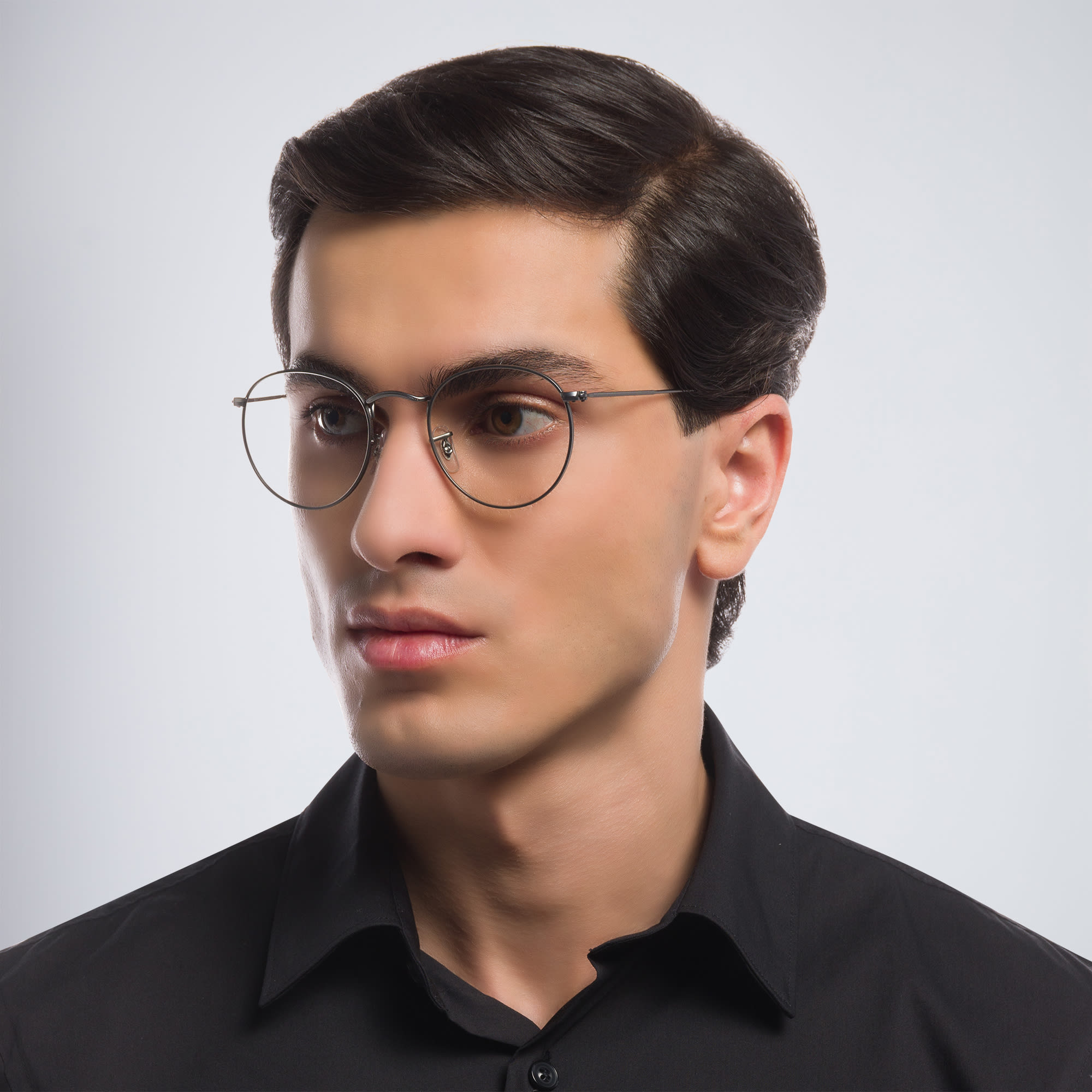 تسوق نظارات طبية أوبتكس بإطار معدني دائري راي بان بلون Ruthenium أونلاين.