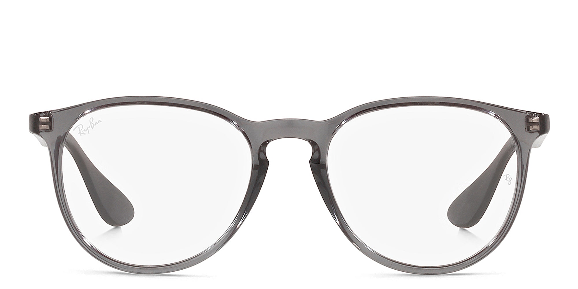 تسوق نظارة طبية إريكا بإطار دائري راي بان بلون Transparent Grey أونلاين.