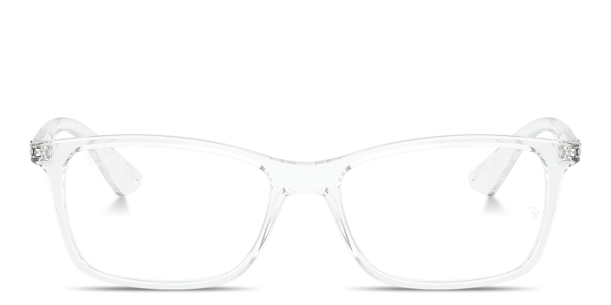 Shop Ray-Ban Optics Unisex Square Eyeglasses in Transparent online.