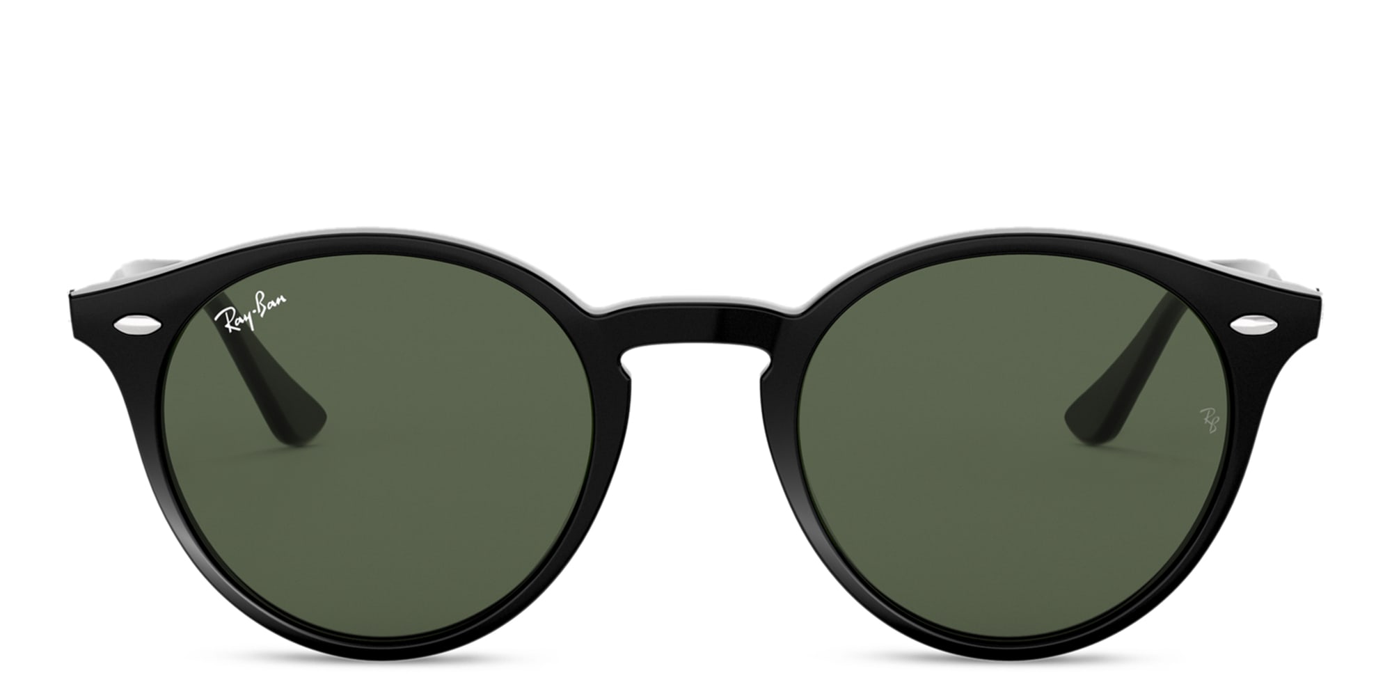 Shop Ray-Ban Unisex Round Sunglasses in Black online.