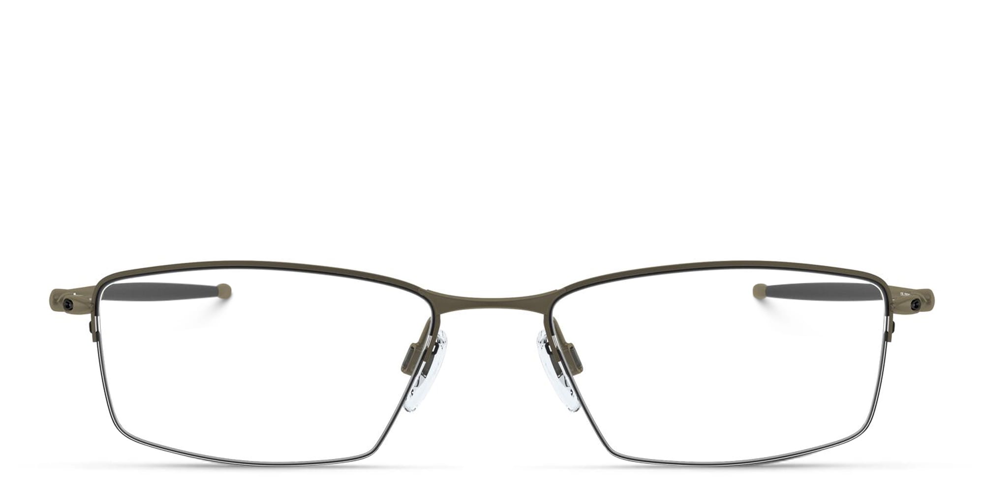 Shop Oakley Lizard™ Half-Rim Rectangle Eyeglasses in Pewter online.