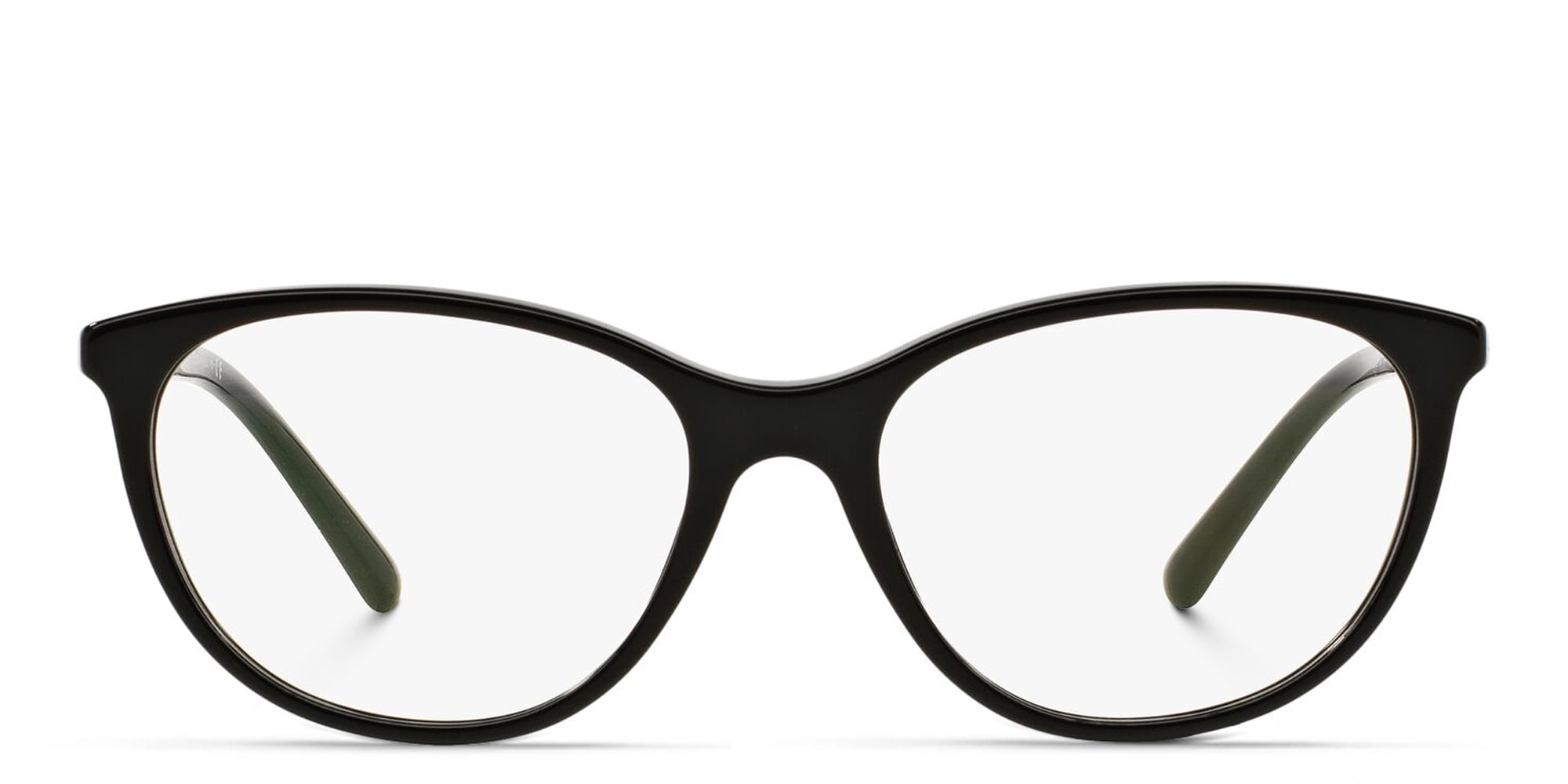 Shop BURBERRY Square Eyeglasses in Black online.