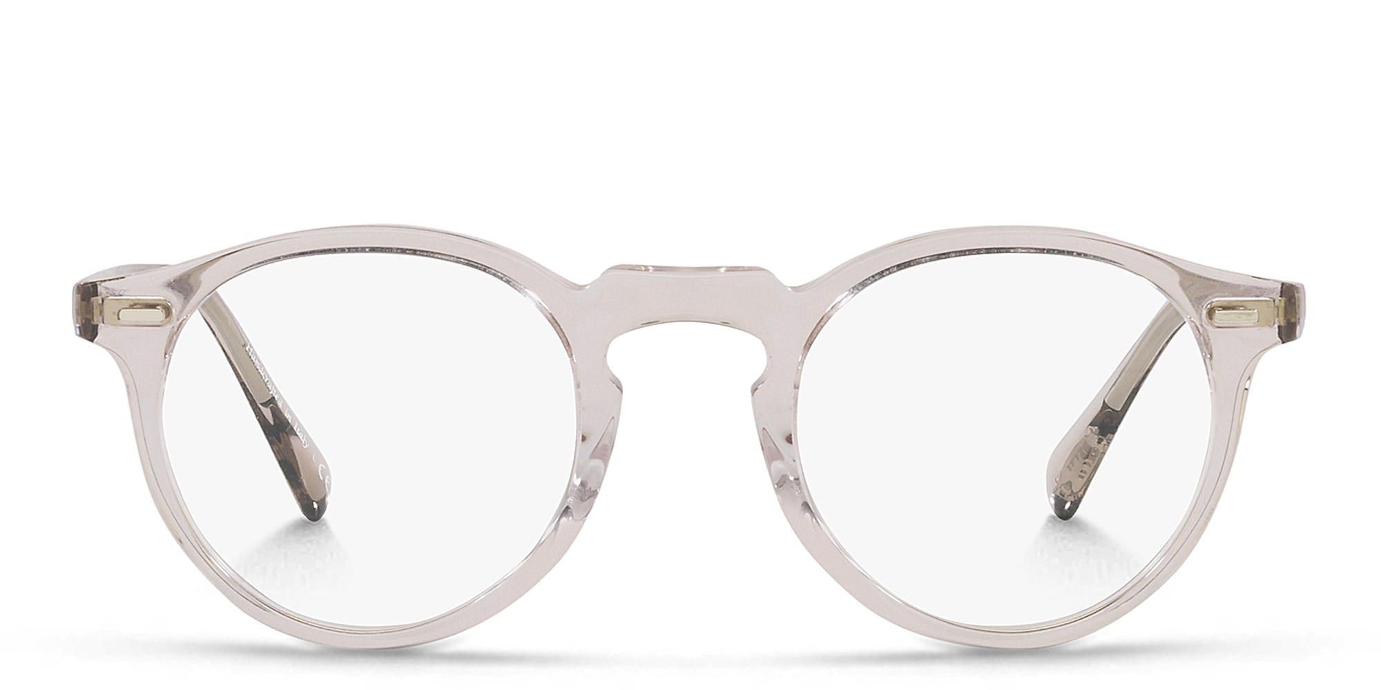 Shop OLIVER PEOPLES Unisex Panthos Eyeglasses in Dune online.