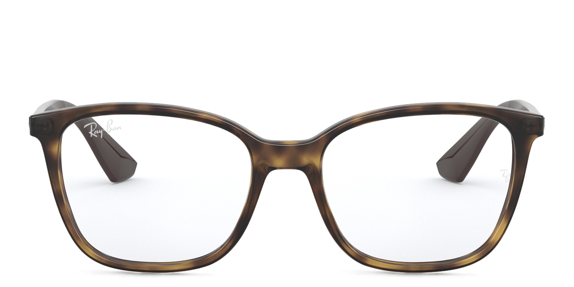 Shop Ray-Ban Unisex Square Eyeglasses in Havana online.