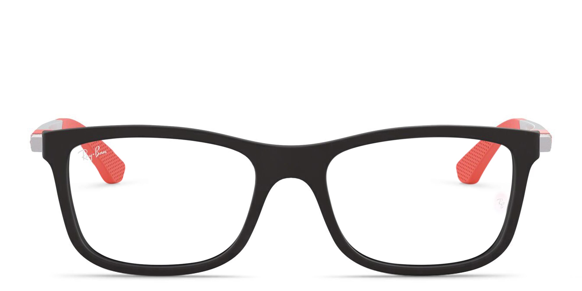 Shop Ray-Ban Junior Kids Square Eyeglasses in Black online.