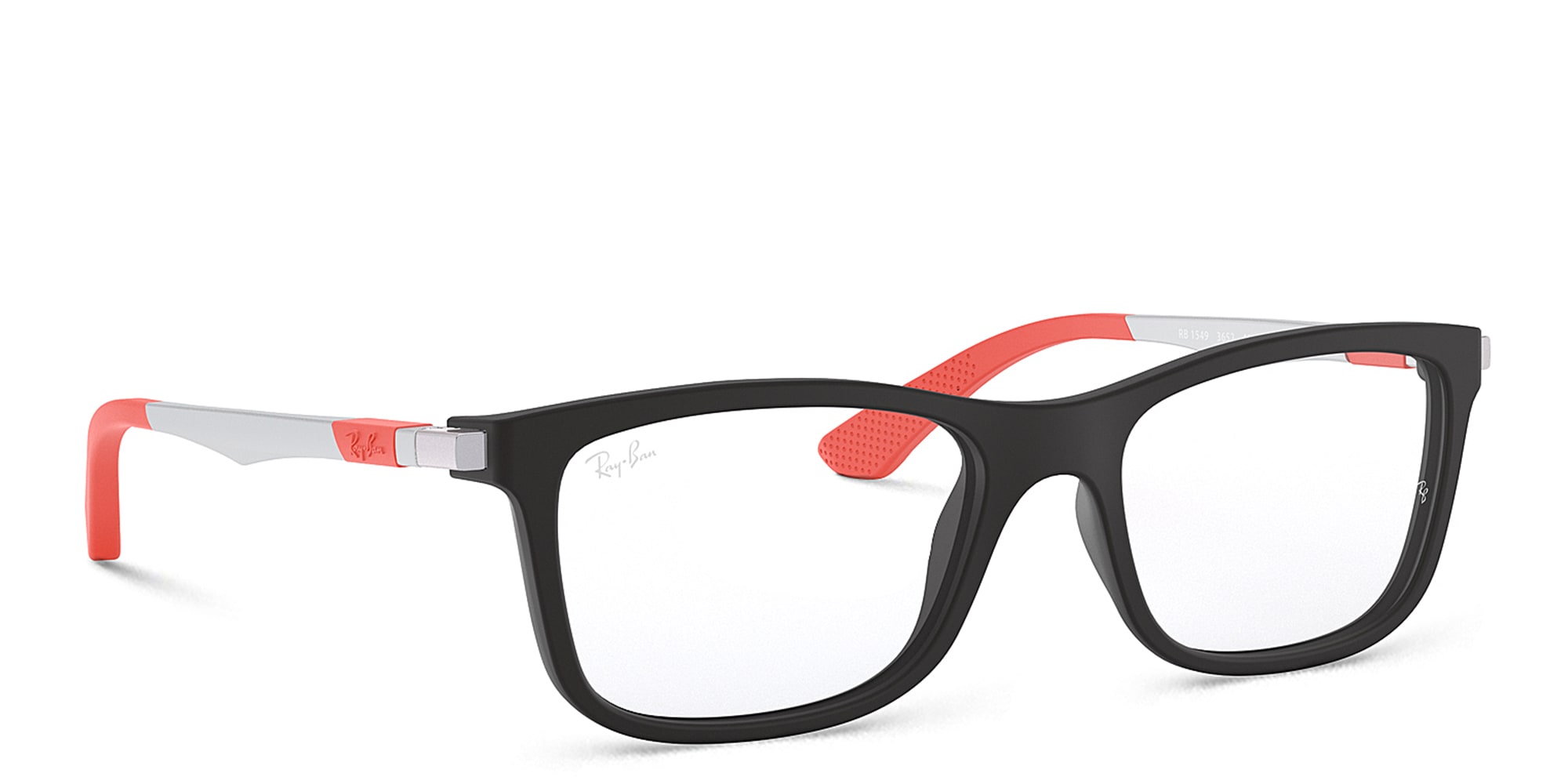 Shop Ray-Ban Junior Kids Square Eyeglasses in Black online.