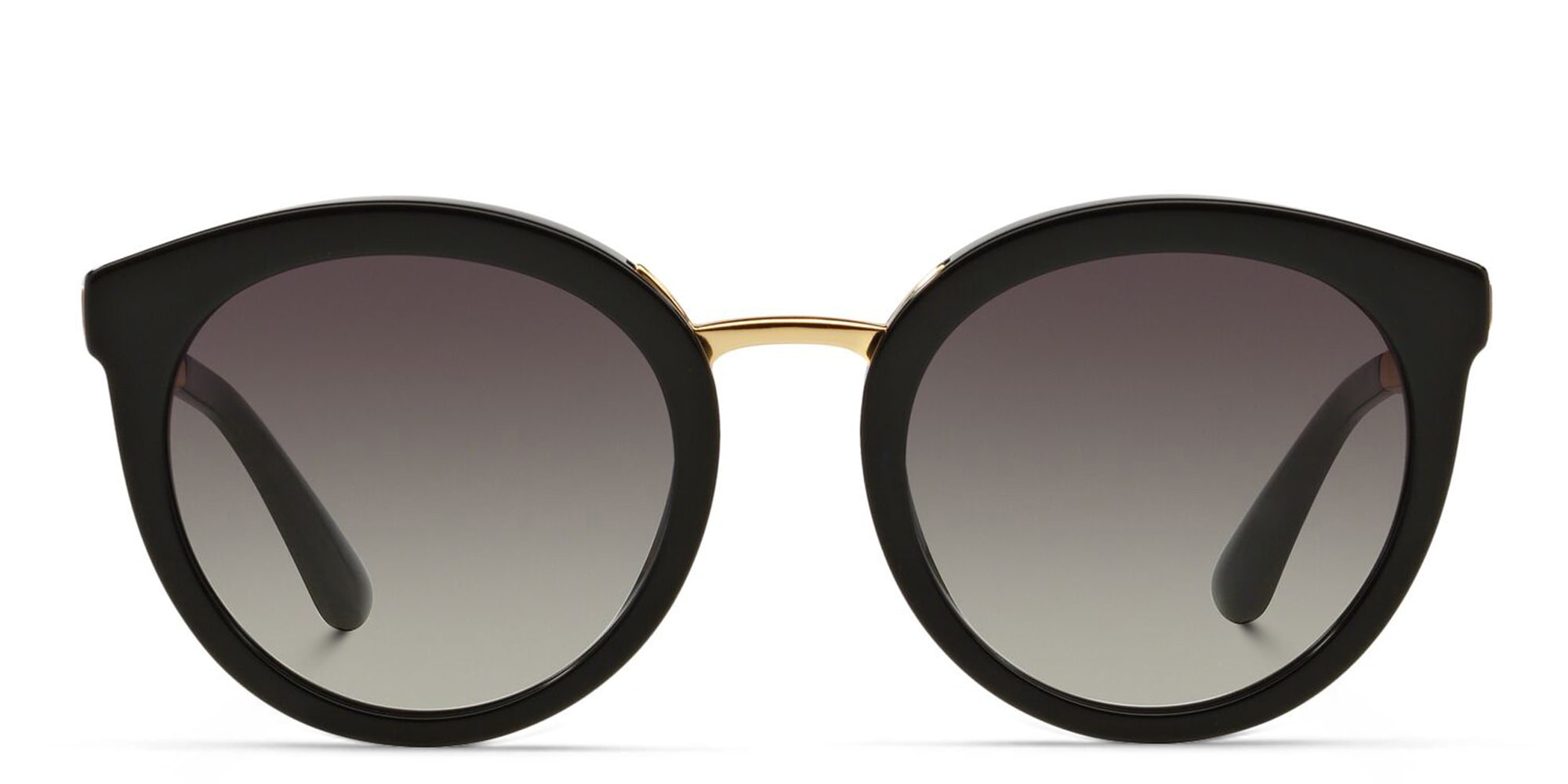 Shop Dolce & Gabbana Round Sunglasses in Black online.