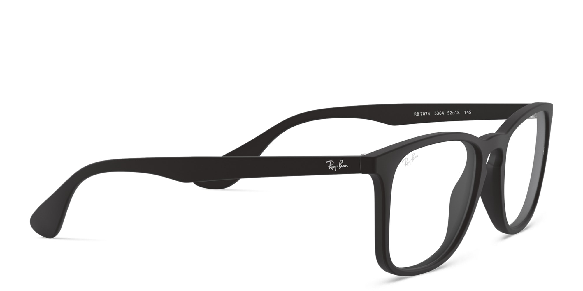 Shop Ray-Ban Unisex Square Eyeglasses in Black online.