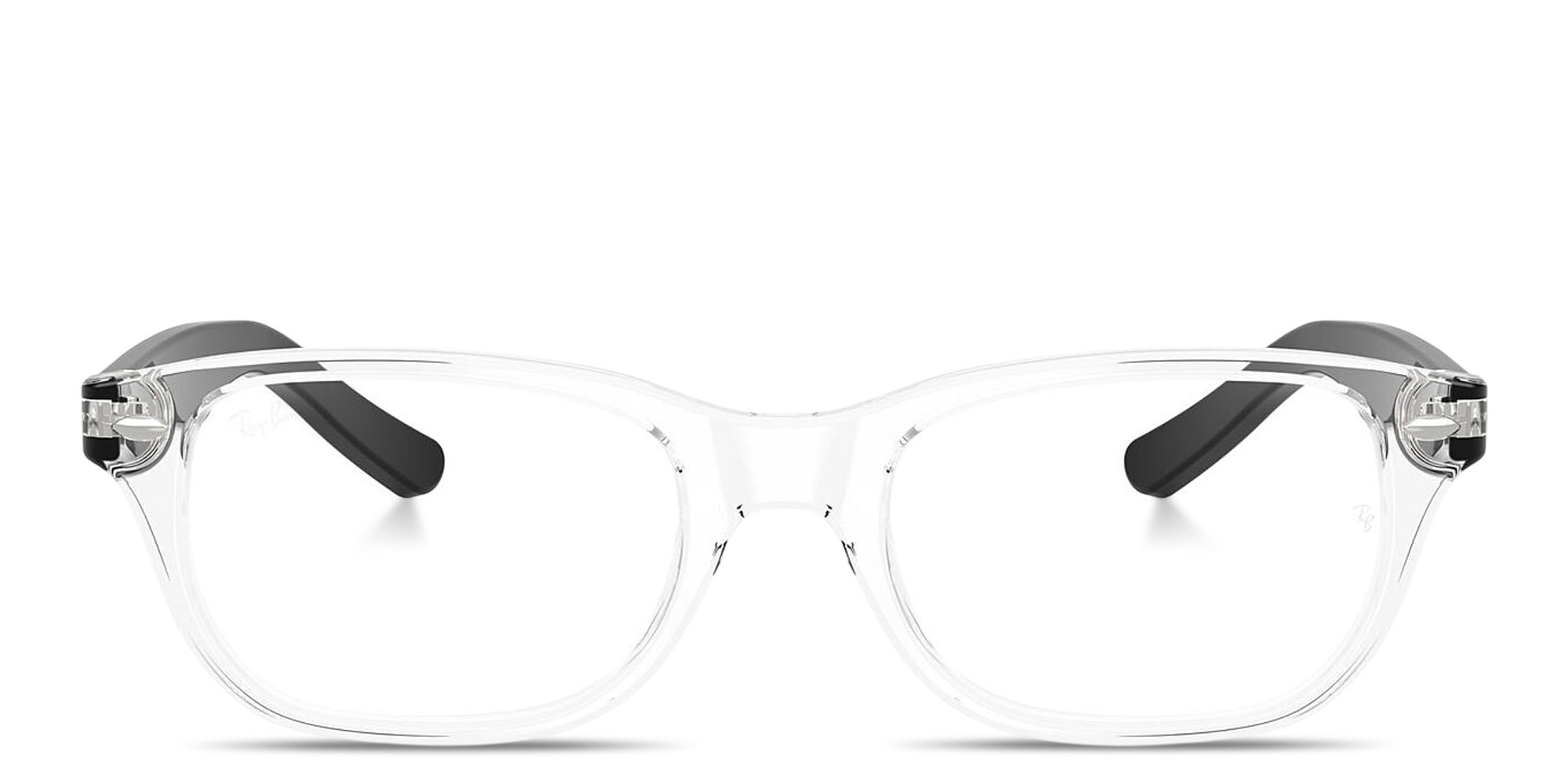 Shop Ray-Ban Junior Optics Kids Square Eyeglasses in Transparent online.