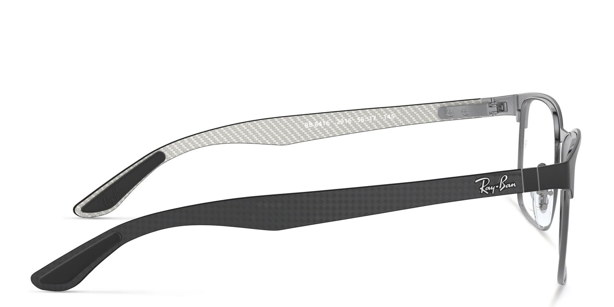 Shop Ray-Ban Optics Unisex Square Eyeglasses in Black online.