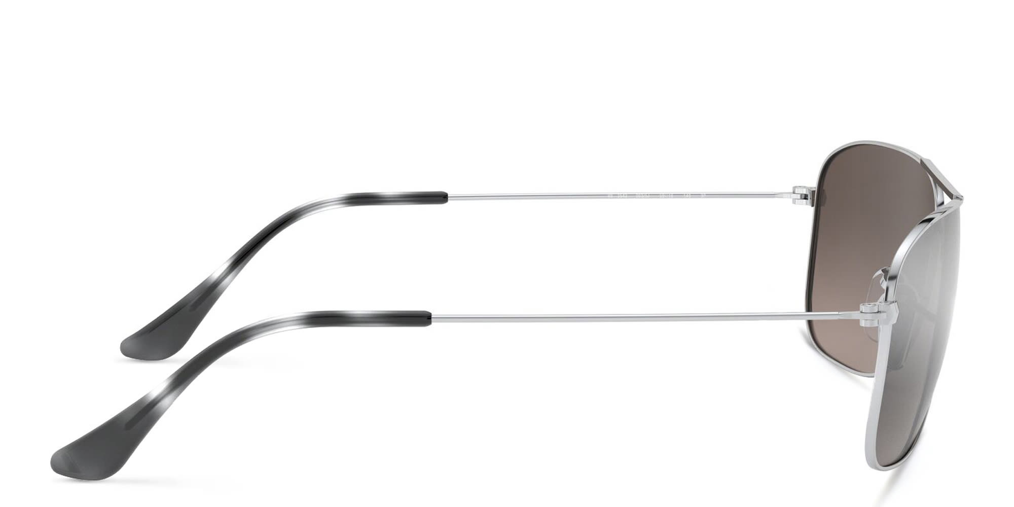 Shop Ray-Ban Unisex Square Sunglasses in Silver online.