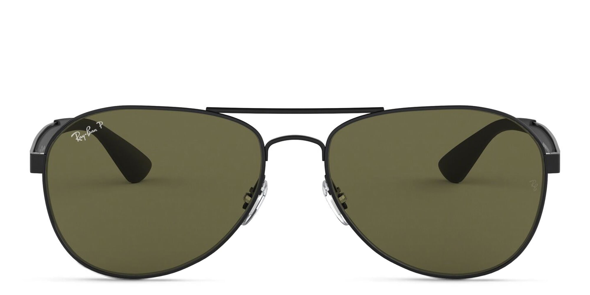 Shop Ray-Ban Unisex Aviator Sunglasses in Black online.