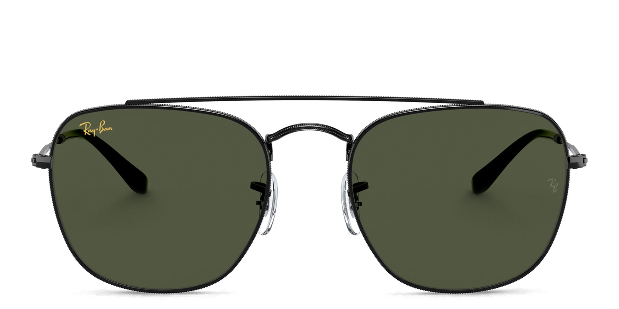 Shop Ray-Ban Square Sunglasses in Black online.