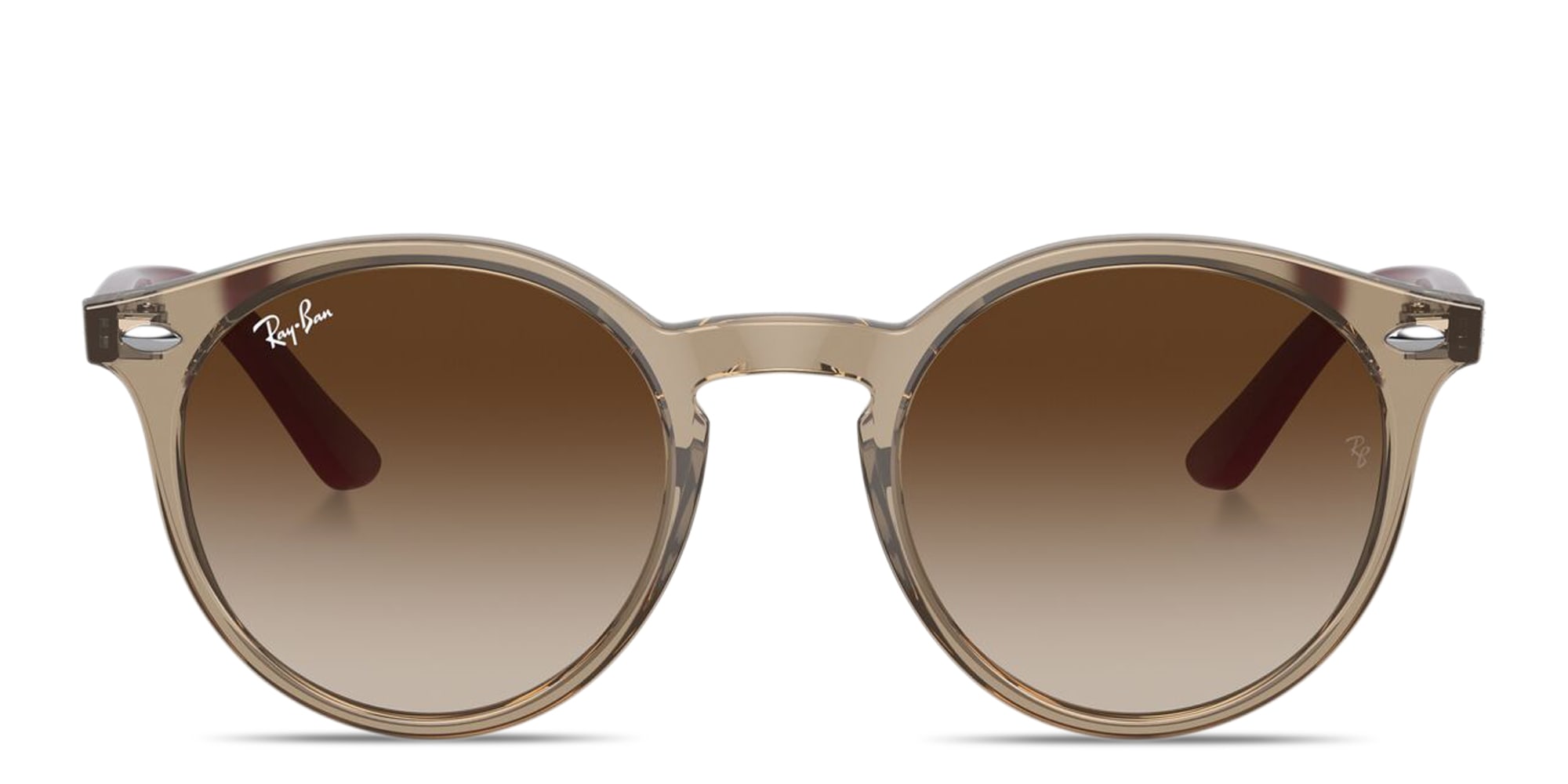 Shop Ray-Ban Junior Kids Panthos Sunglasses in Transparent Brown online.