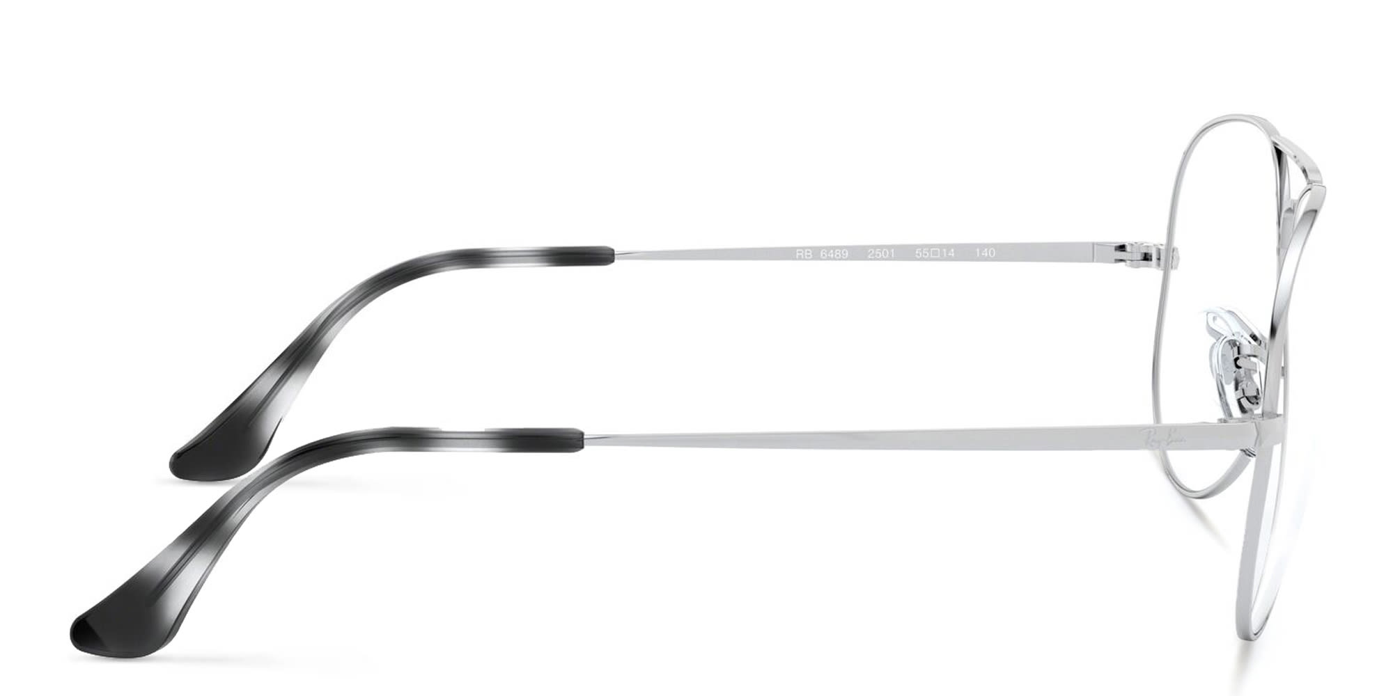 Shop Ray-Ban Pilot Optics Eyeglasses in Silver online.