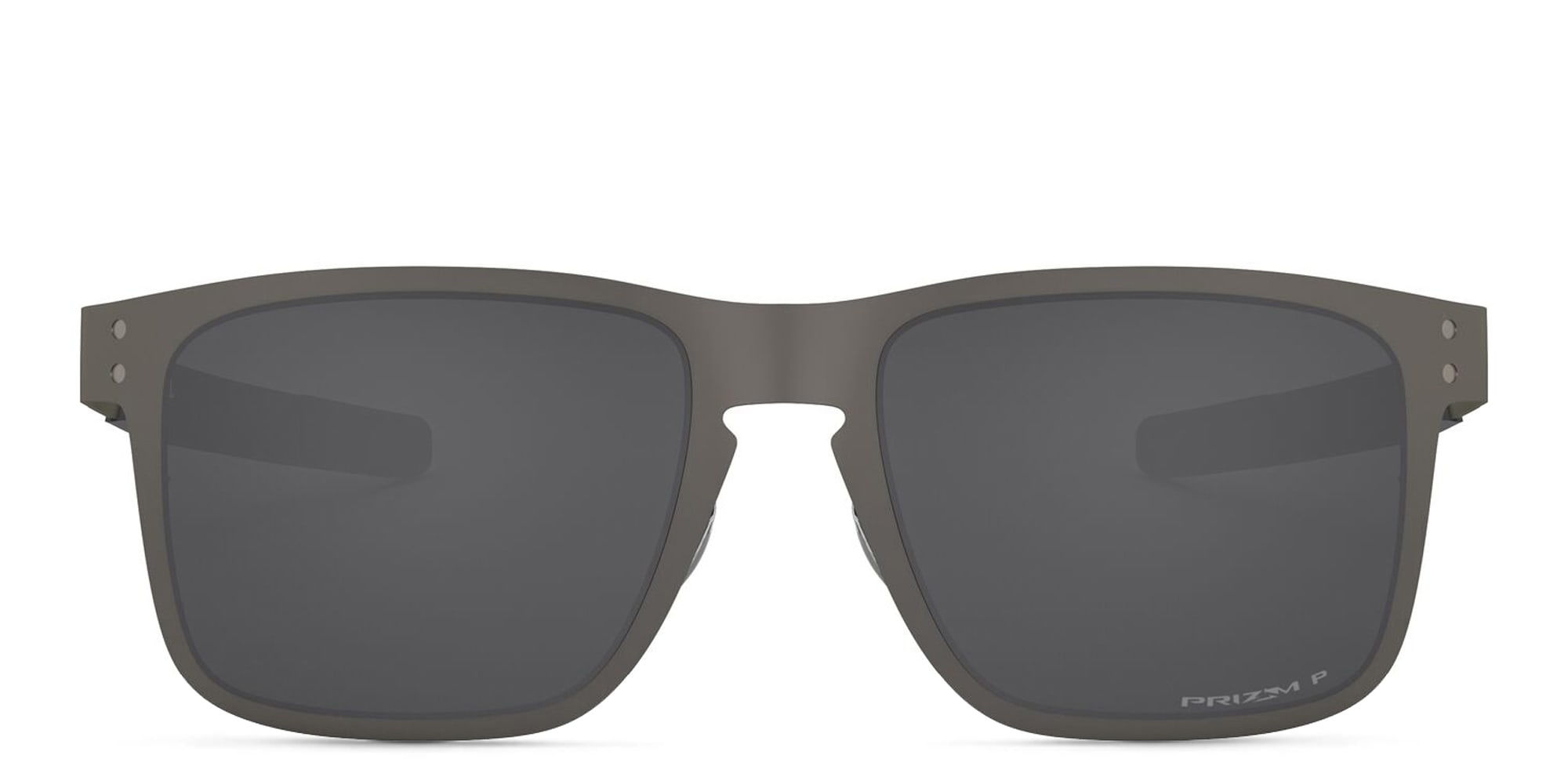 Shop Oakley HOLBROOK™ METAL Square Polarized Sunglasses in Matte Gunmetal online.