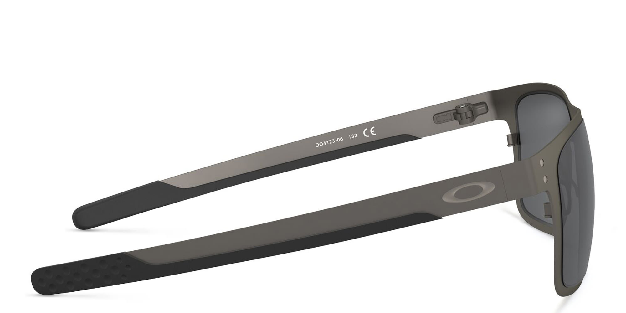 Shop Oakley HOLBROOK™ METAL Square Polarized Sunglasses in Matte Gunmetal online.