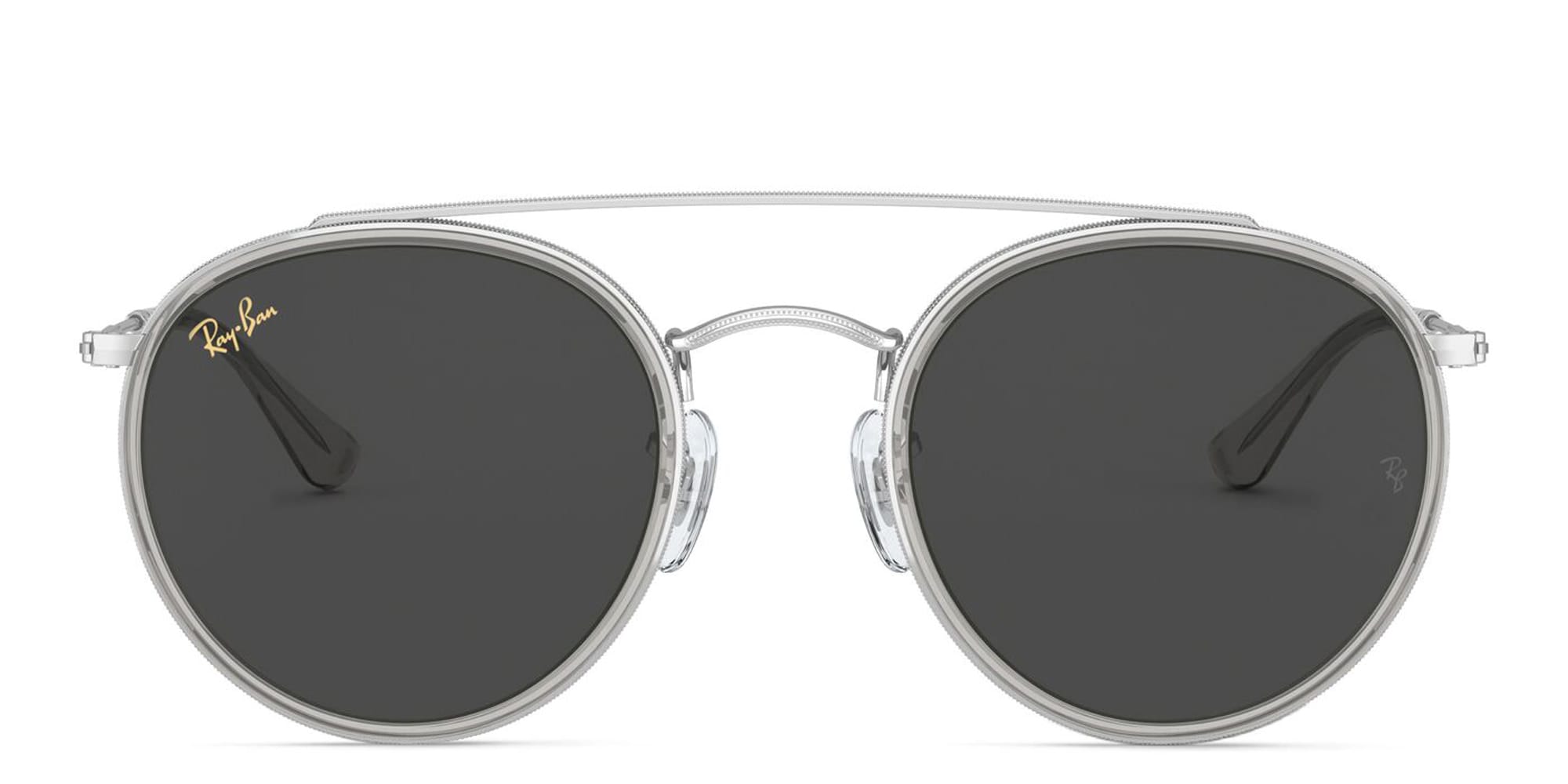 Shop Ray-Ban Unisex Round Sunglasses in Silver online.