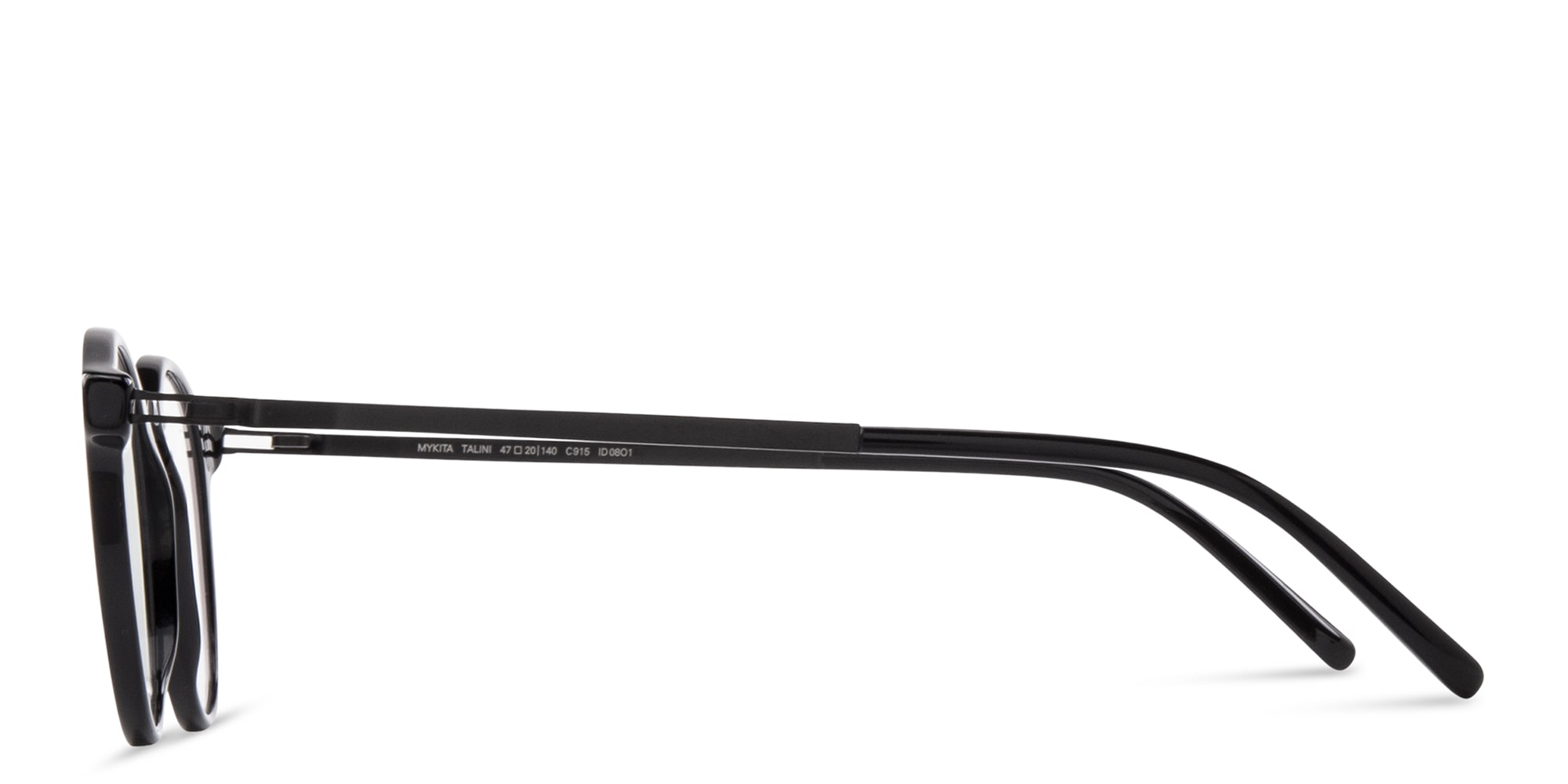 Shop MYKITA Round Eyeglasses in Black online.