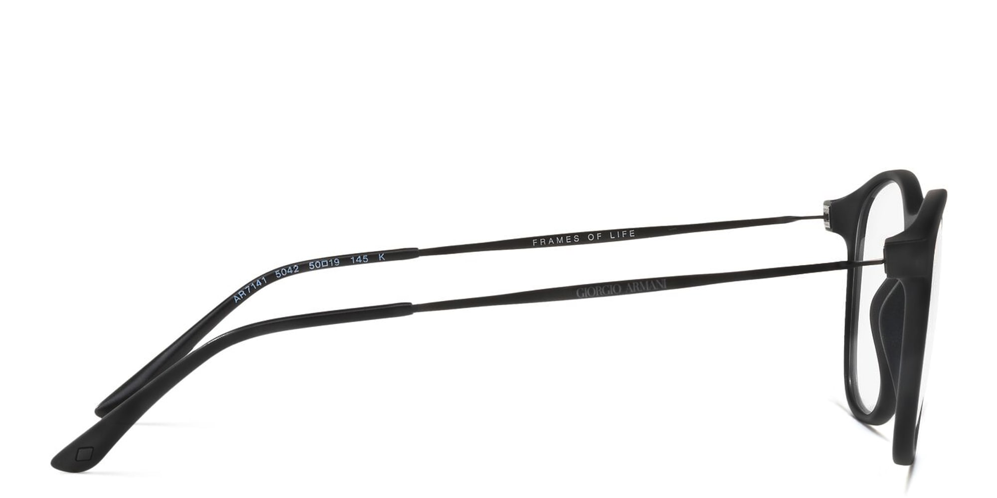 تسوق نظارة طبية دائرية جورجو أرماني بلون Matte Black أونلاين.