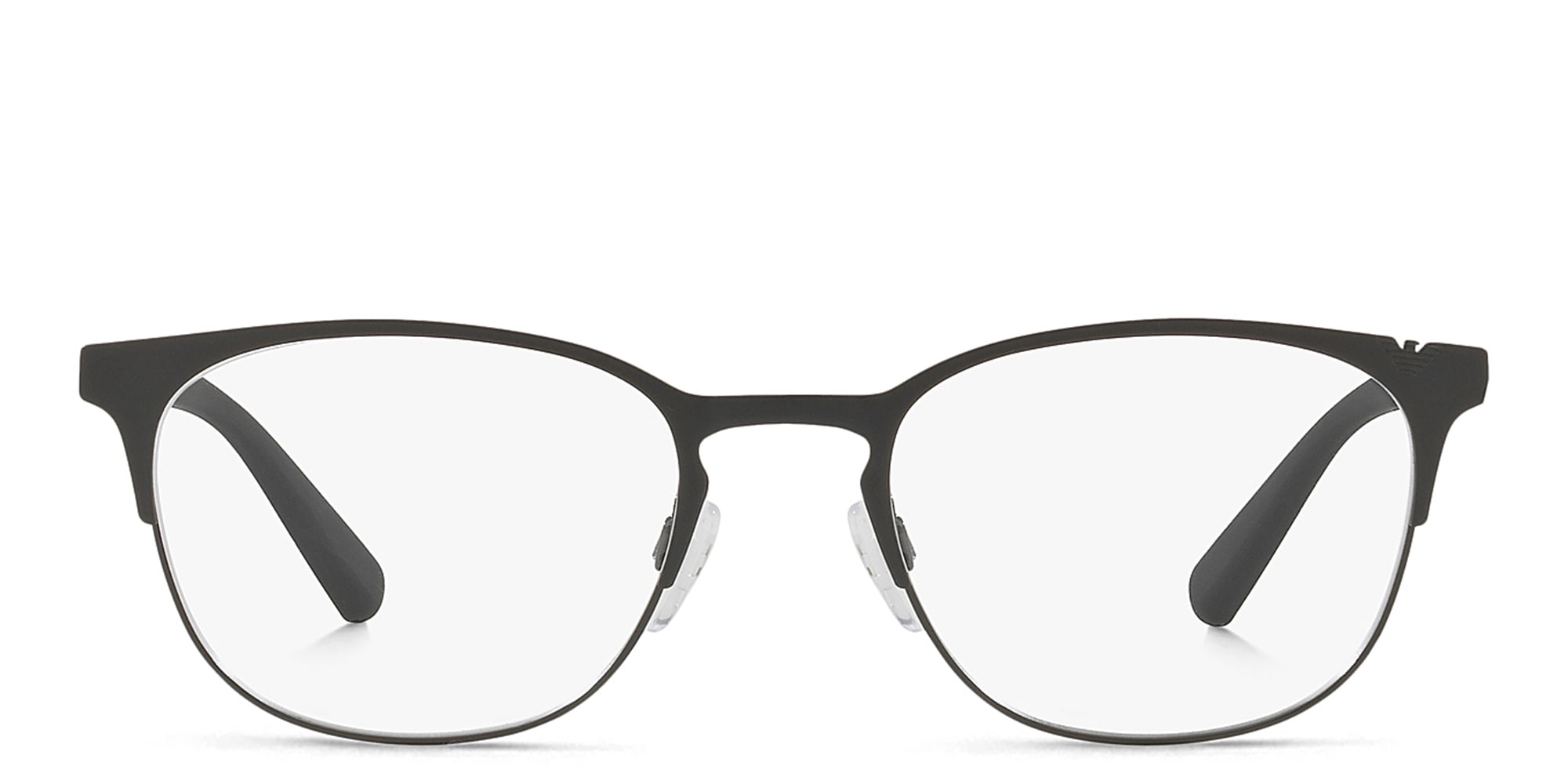 تسوق نظارات طبية بإطار بيضاوي امبوريو أرماني بلون Matte Black أونلاين.