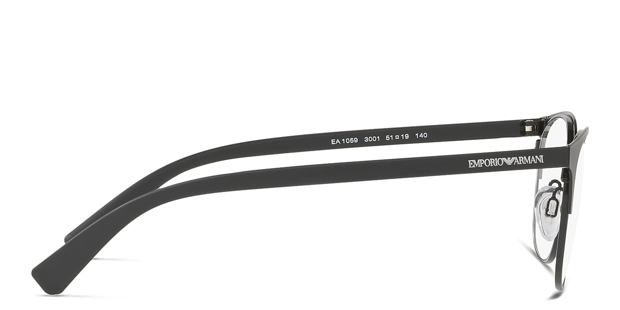 تسوق نظارات طبية بإطار بيضاوي امبوريو أرماني بلون Matte Black أونلاين.