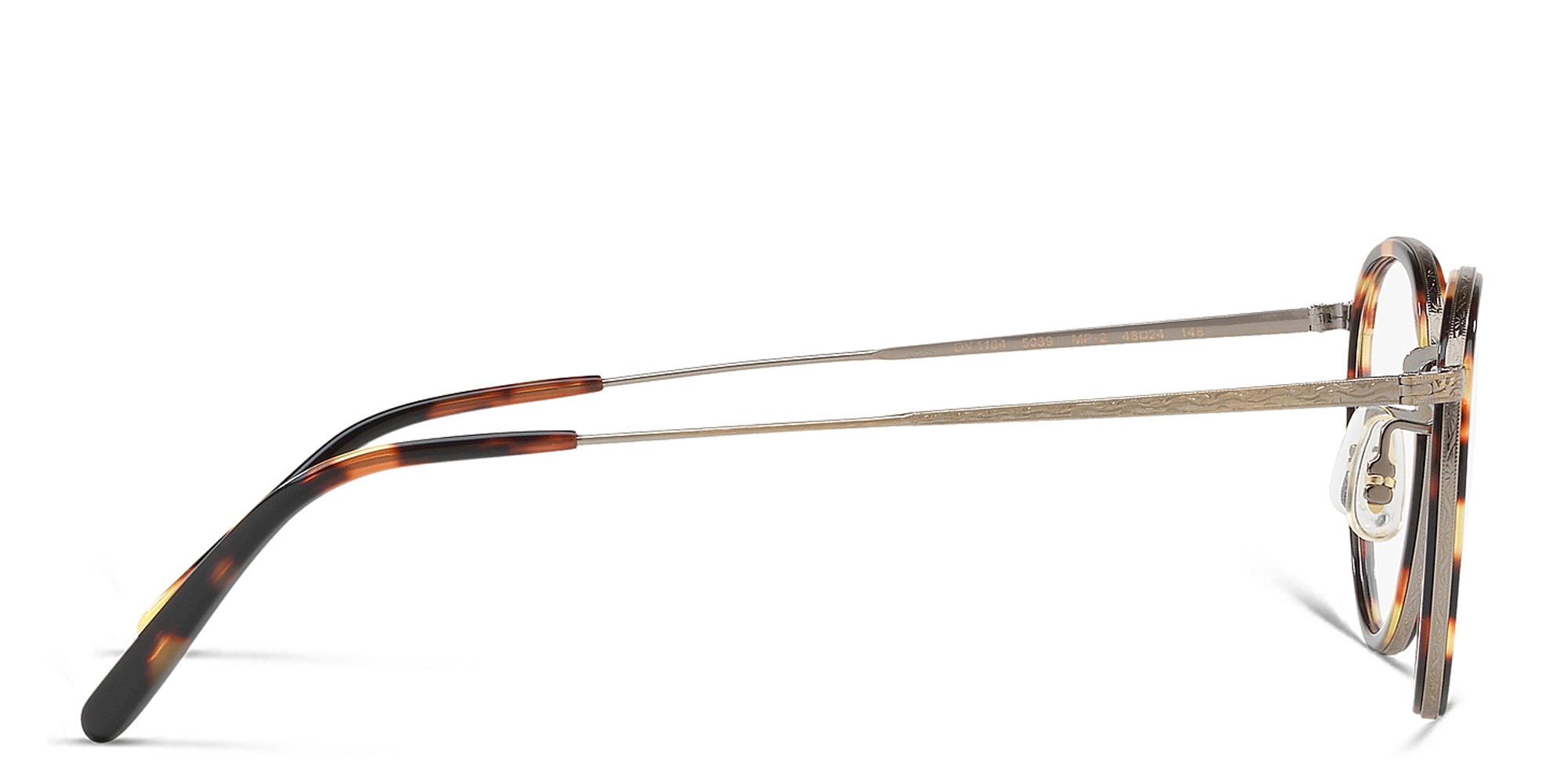 Shop OLIVER PEOPLES Round Eyeglasses in Vintage DTB-Antique Gold online.