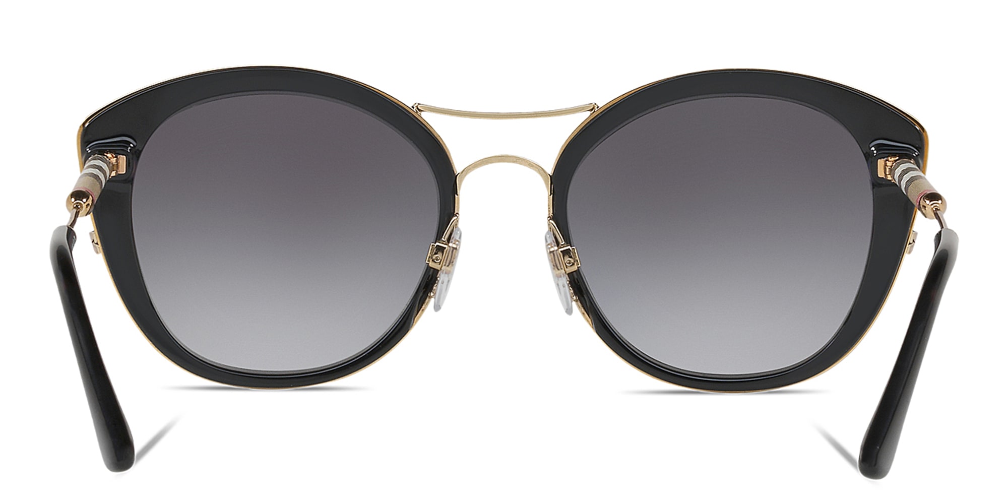Shop BURBERRY Cat Eye Sunglasses in Black online.
