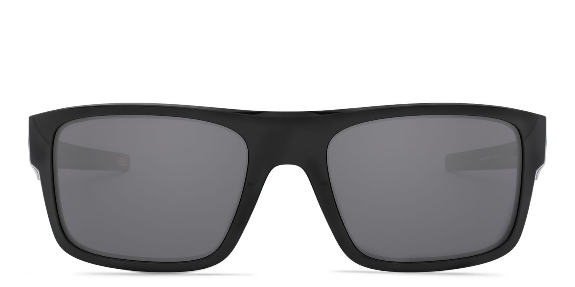 Shop Oakley DROP POINT Rectangle Sunglasses in Polished Black online.