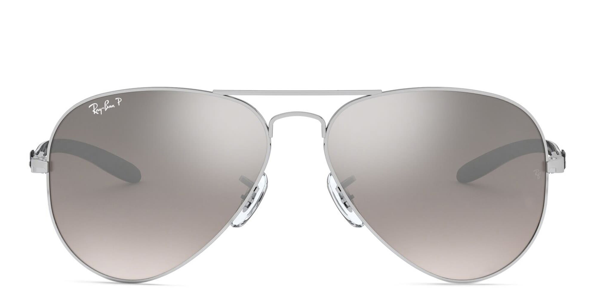 Shop Ray-Ban Unisex Aviator Sunglasses in Silver online.