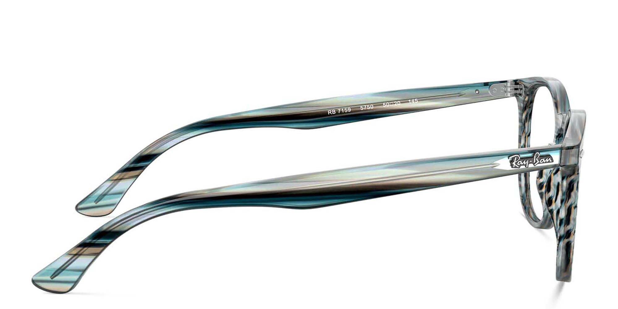 Shop Ray-Ban Unisex Panthos Eyeglasses in Blue online.