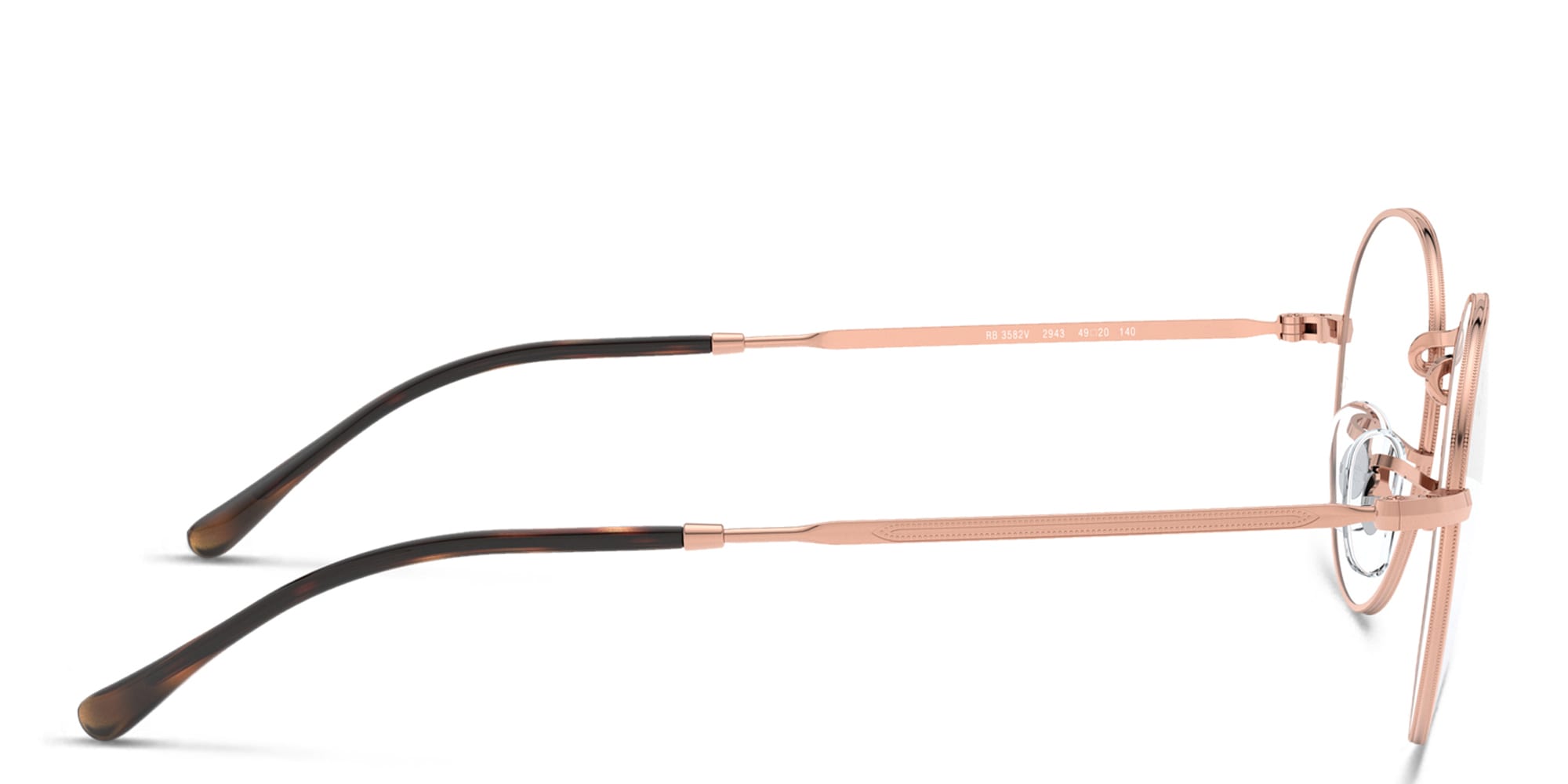 Shop Ray-Ban David Unisex Panthos Eyeglasses in Copper online.