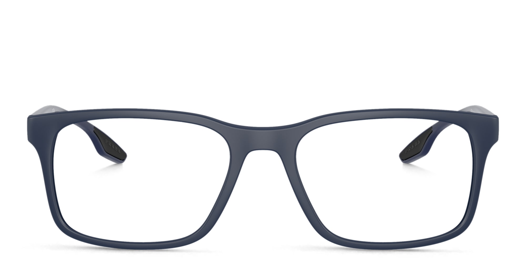 Shop Prada Linea Rossa Pillow Eyeglasses in Dark Blue online.