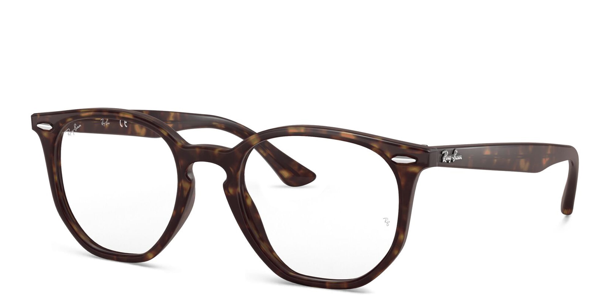 Shop Ray-Ban Unisex Irregular Eyeglasses in Havana online.