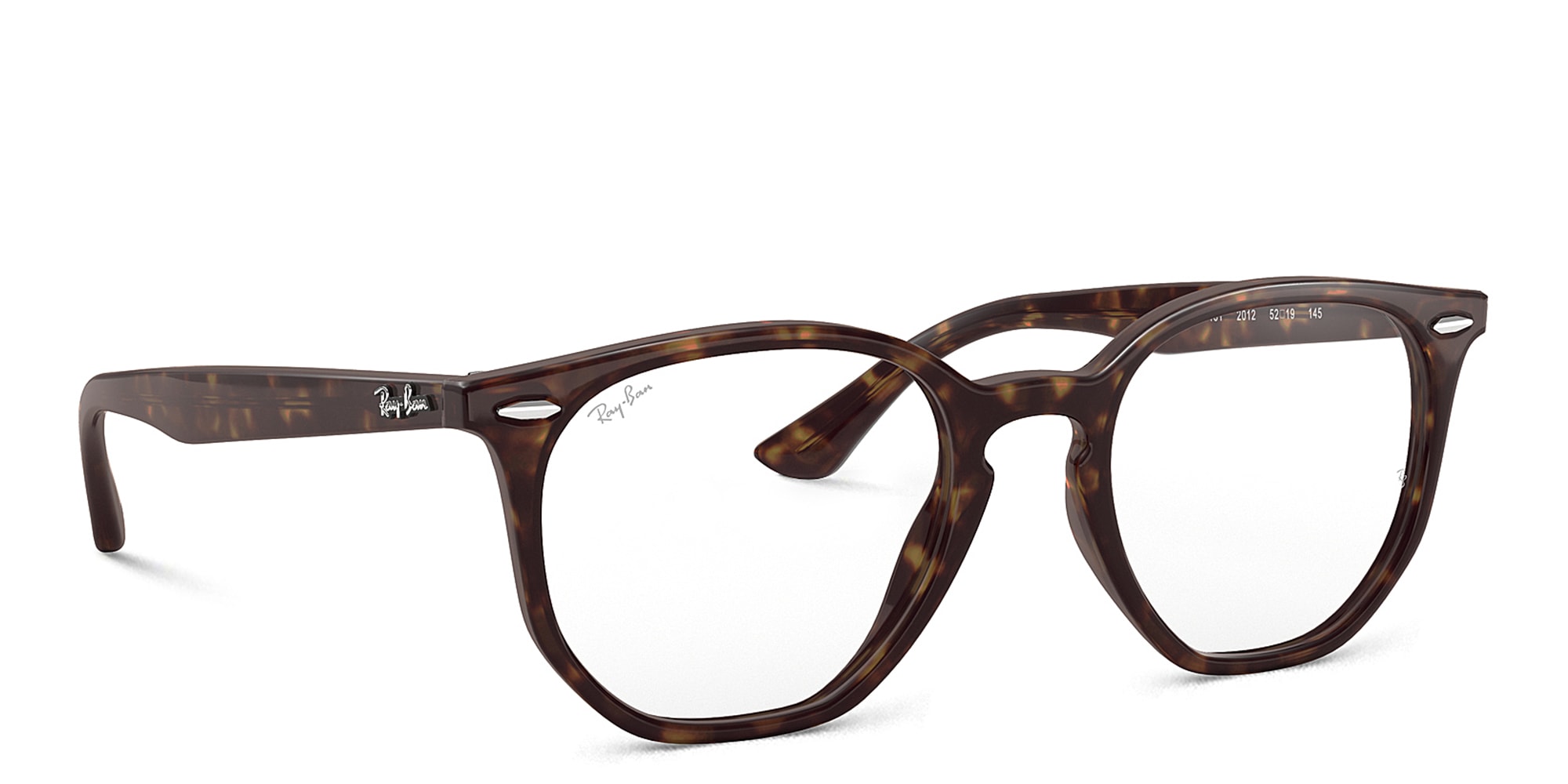 Shop Ray-Ban Unisex Irregular Eyeglasses in Havana online.