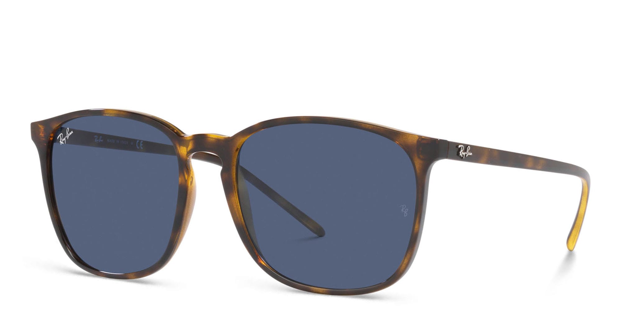Shop Ray-Ban Unisex Square Sunglasses in Havana online.