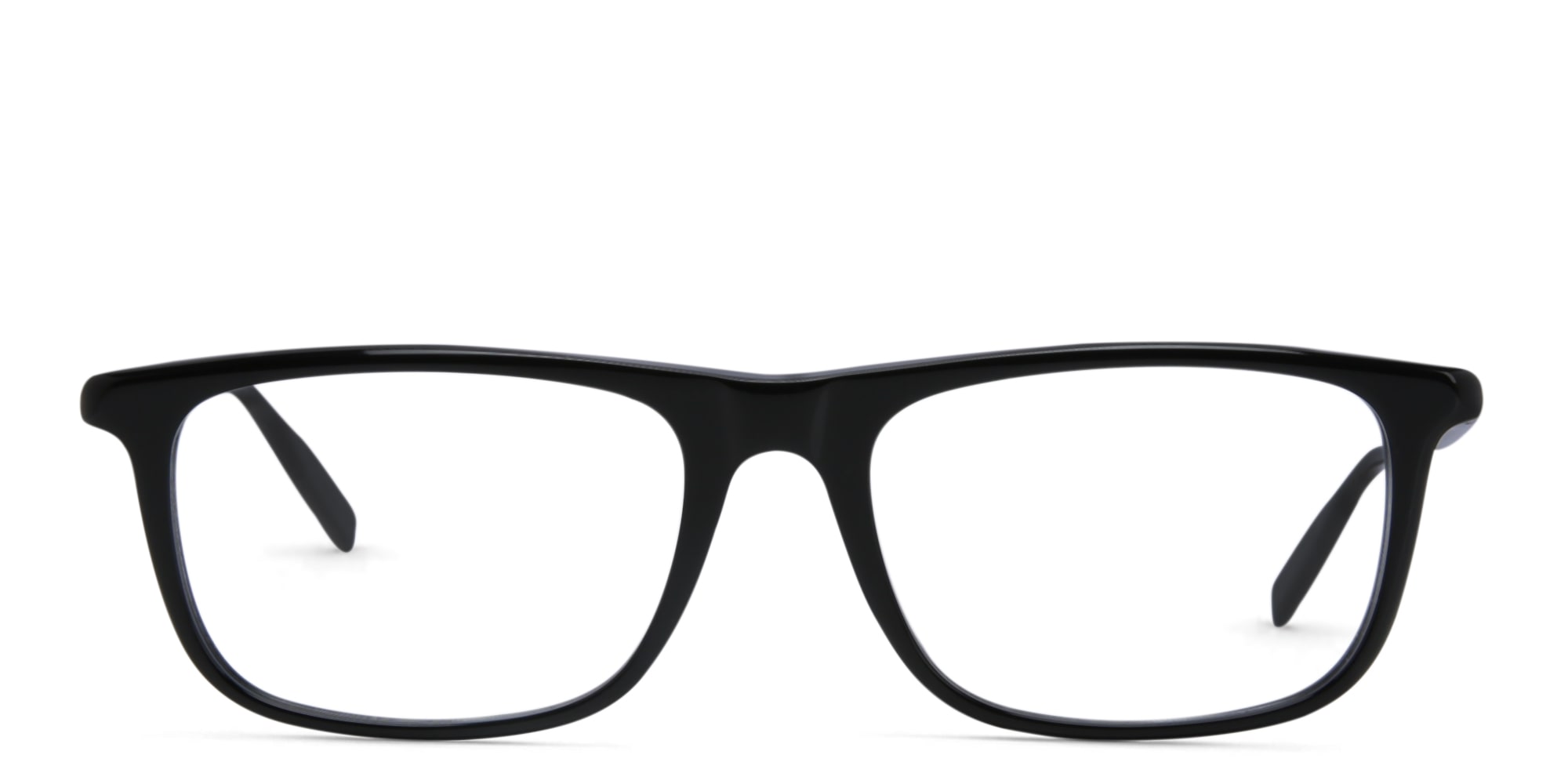 Shop MONTBLANC Rectangle Eyeglasses in Black online.