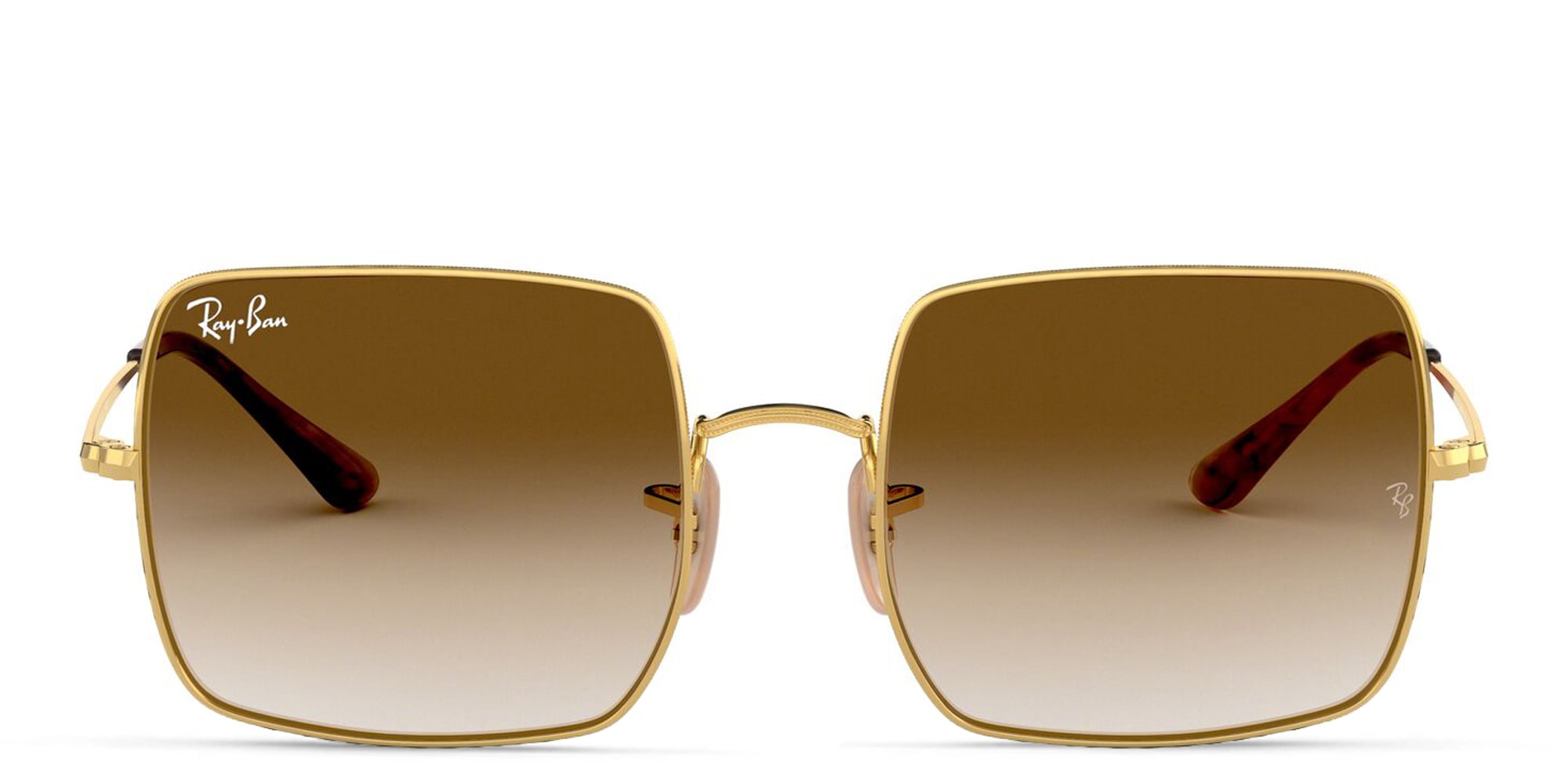 Shop Ray-Ban Square Sunglasses in Gold online.