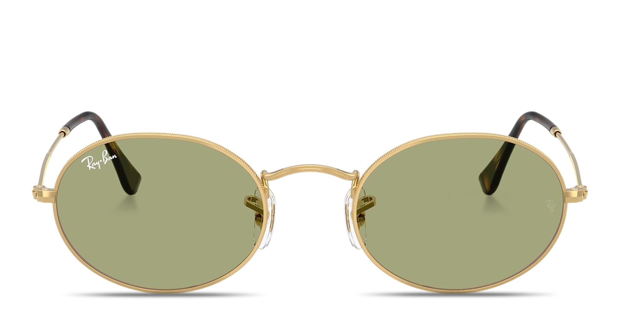 Shop Ray-Ban Oval Metal Summer Capsule Unisex Sunglasses in Gold online.