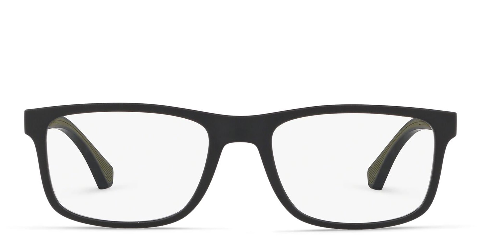 تسوق نظارة طبية مستطيلة امبوريو أرماني بلون Matte Black أونلاين.