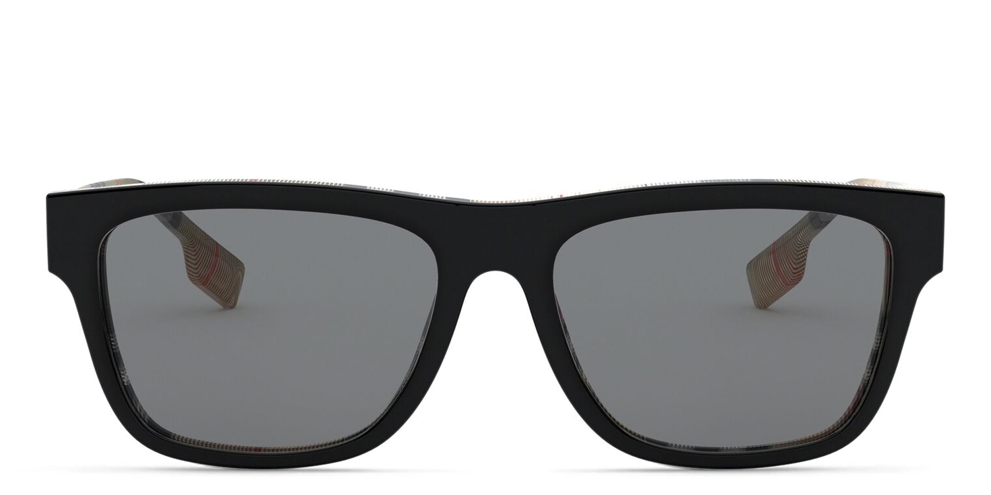 Shop BURBERRY Square Sunglasses in Black online.