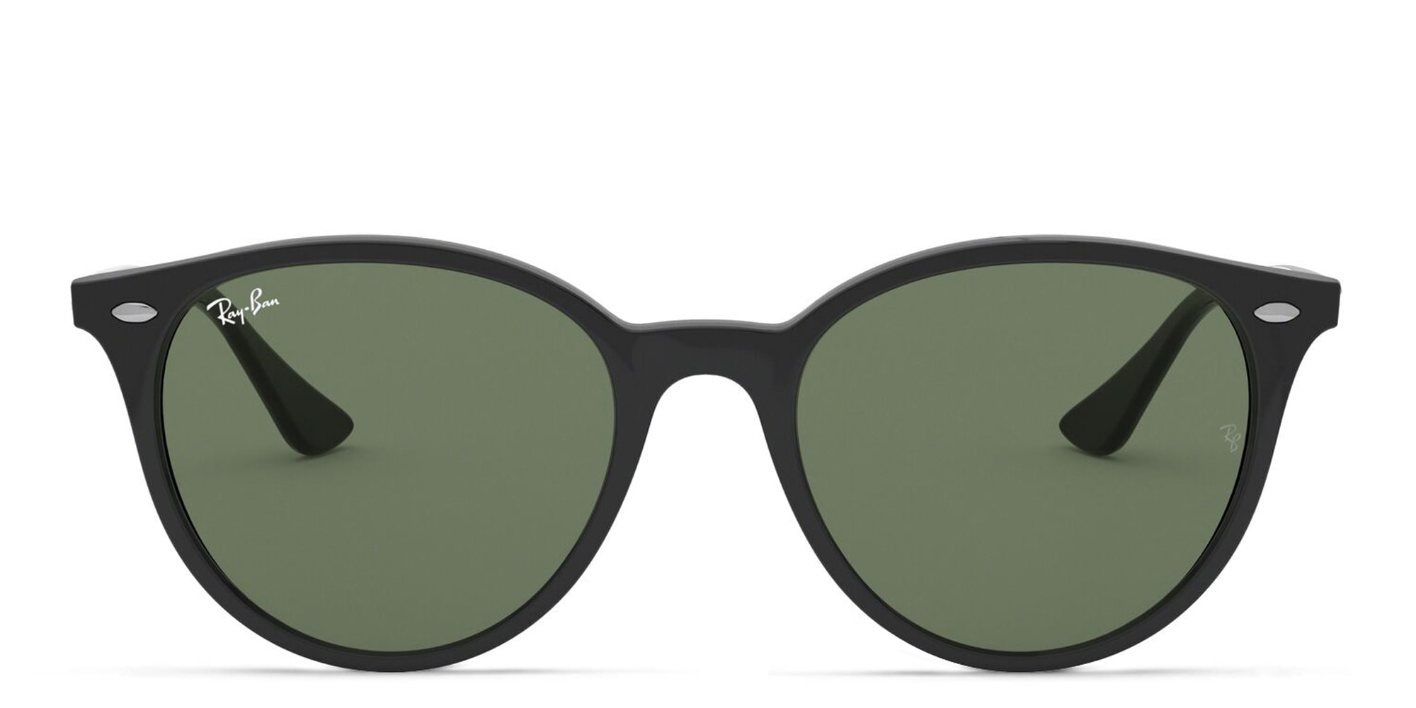 Shop Ray-Ban Unisex Round Sunglasses in Black online.