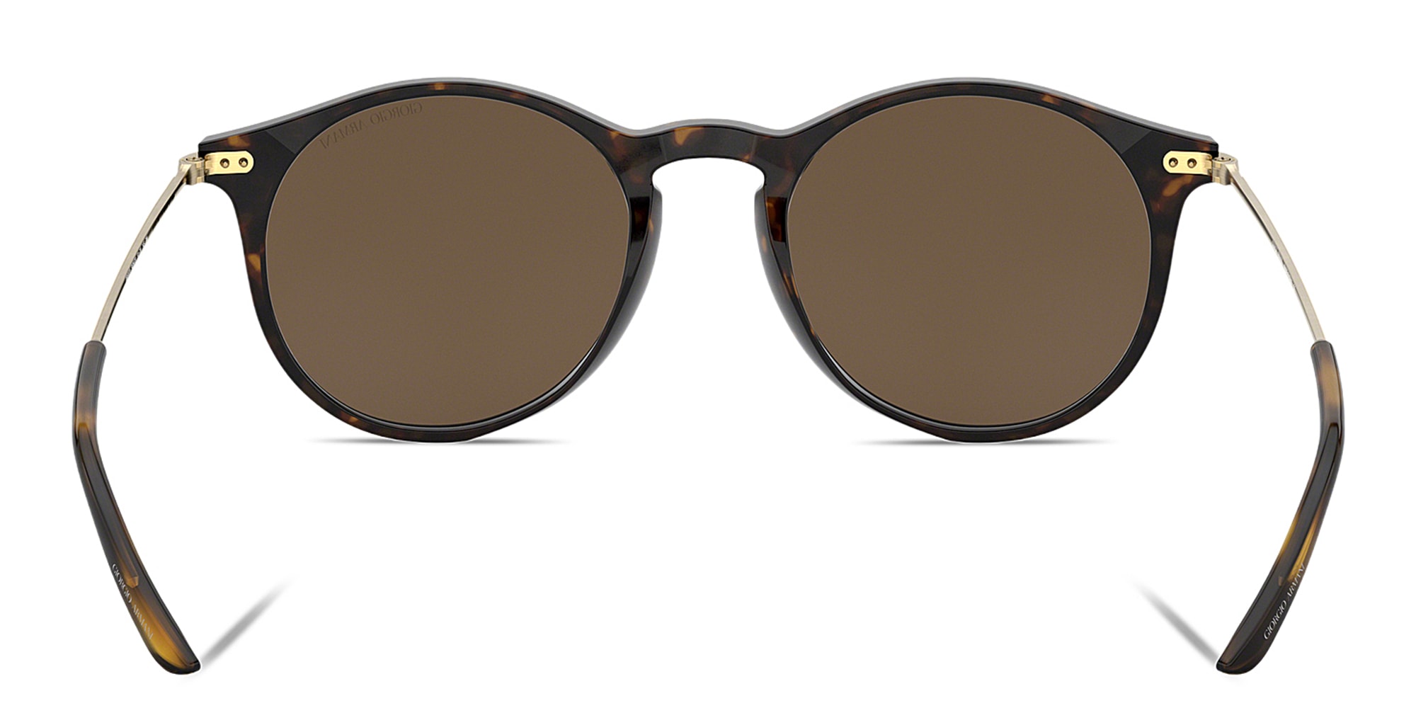 Shop GIORGIO ARMANI Round Sunglasses in Havana online.