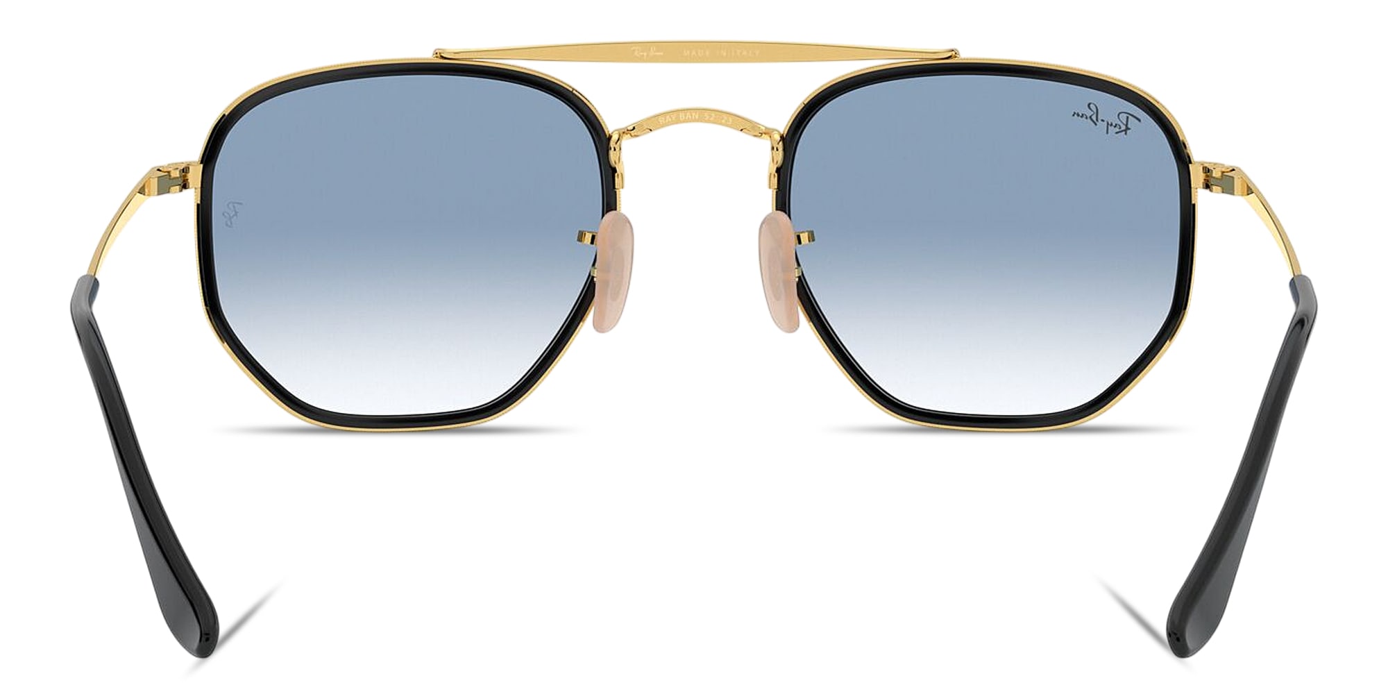 Shop Ray-Ban The Marshal II Unisex Hexagonal Irregular Sunglasses in Gold online.