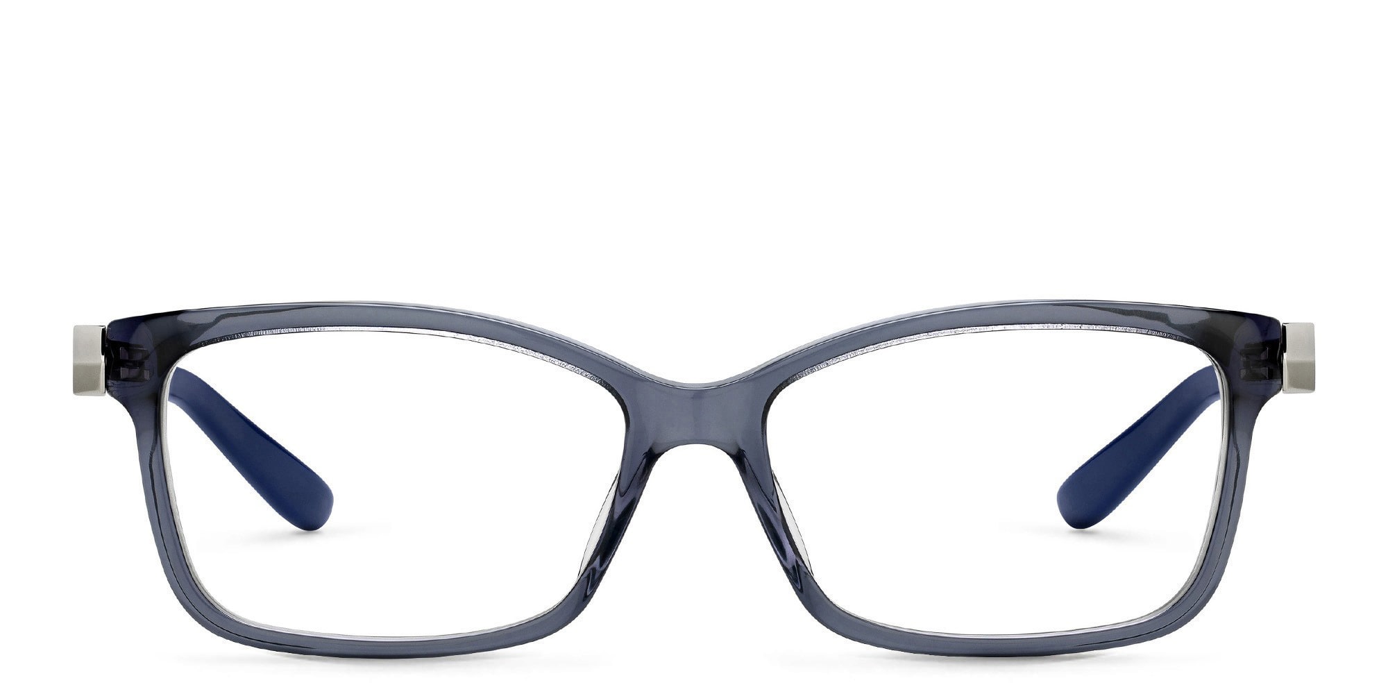 Shop JIMMY CHOO Rectangle Eyeglasses in Blue online.