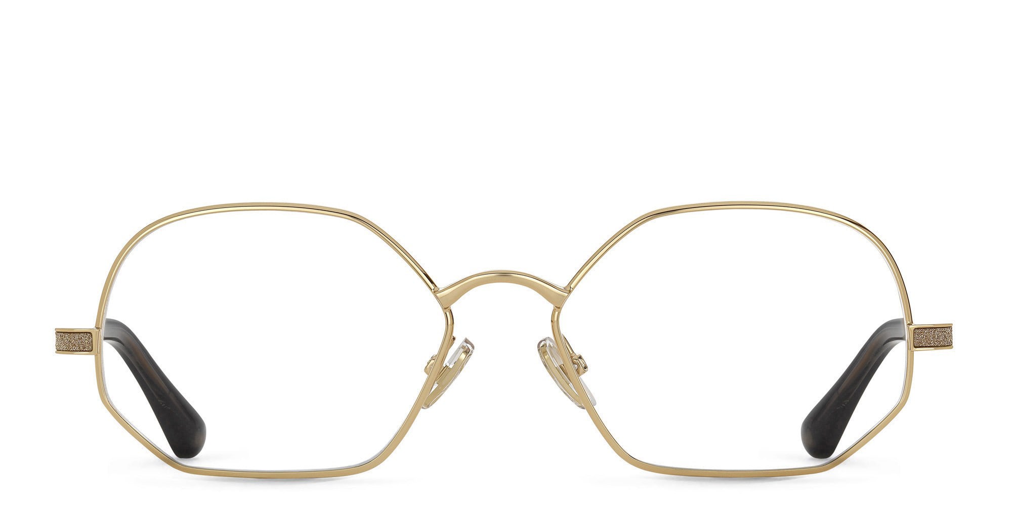 تسوق نظارة طبية بتصميم غير منتظم جيمي تشو بلون Gold Grey أونلاين.