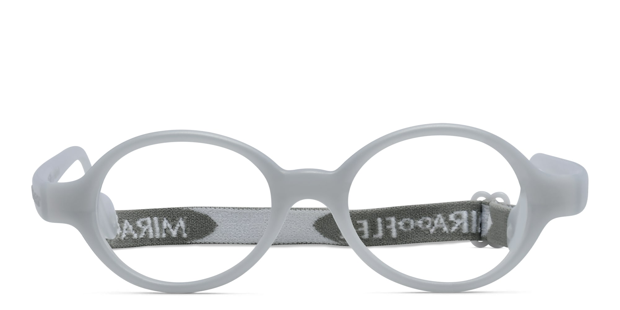 Shop Mira Flex Kids Round Eyeglasses in Grey online.